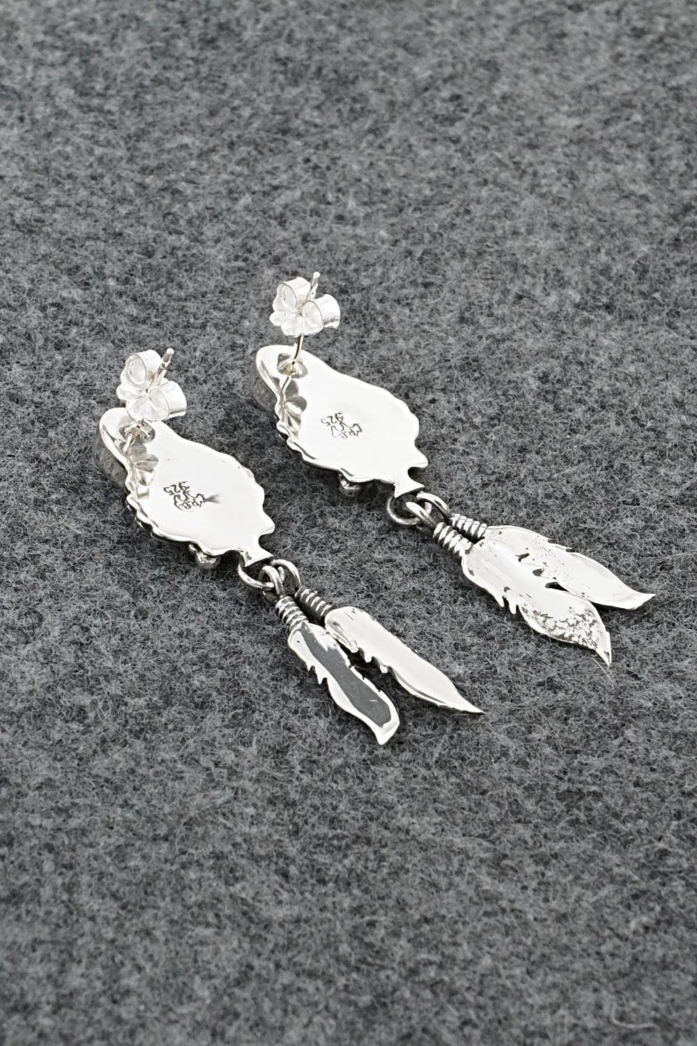 Turquoise & Sterling Silver Earrings - Marie Bahe