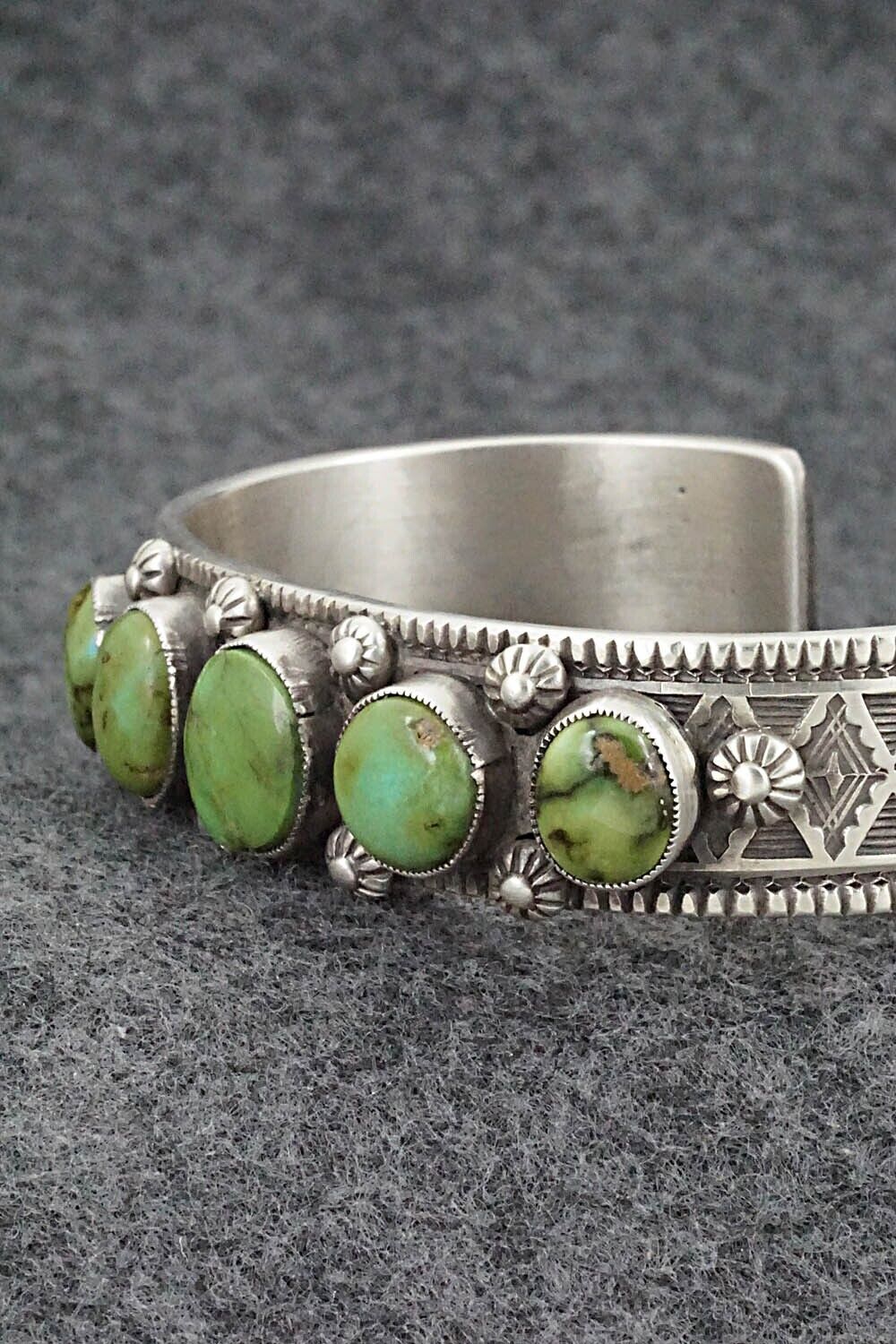Turquoise and Sterling Silver Bracelet - Calvin Martinez