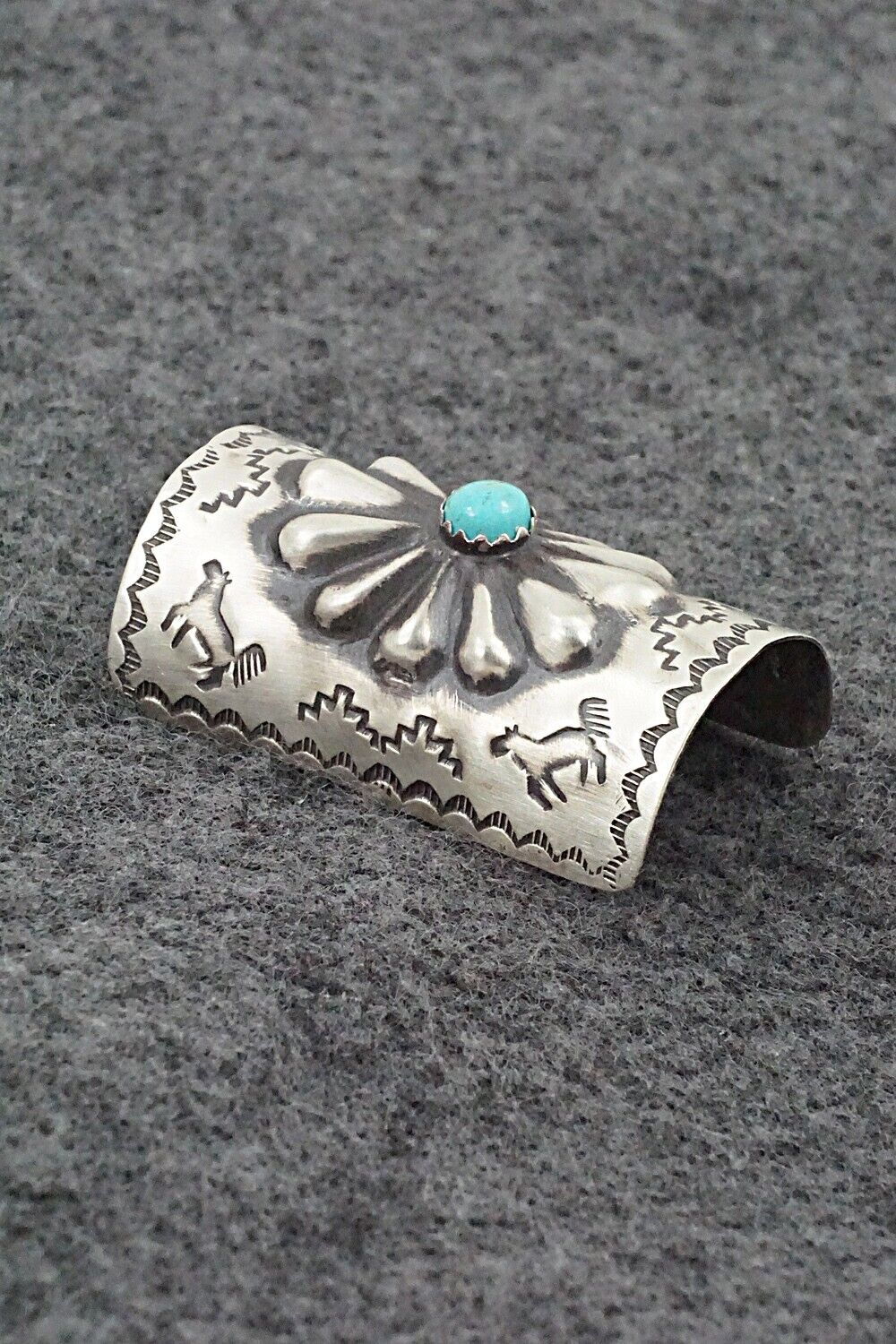 Turquoise & Sterling Silver Hair Pin - Arlene Soce