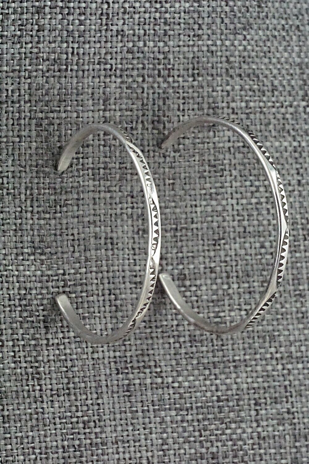 Sterling Silver Hoop Earrings - Elaine Tahe