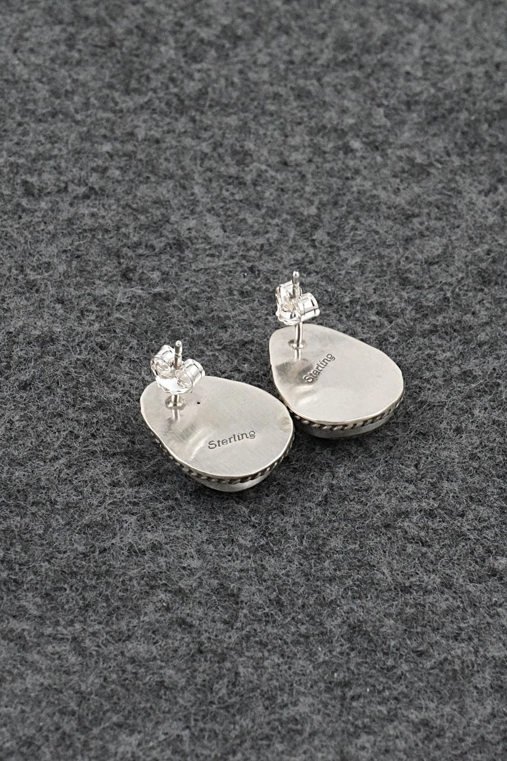 Turquoise & Sterling Silver Earrings - Rosemary Saunders