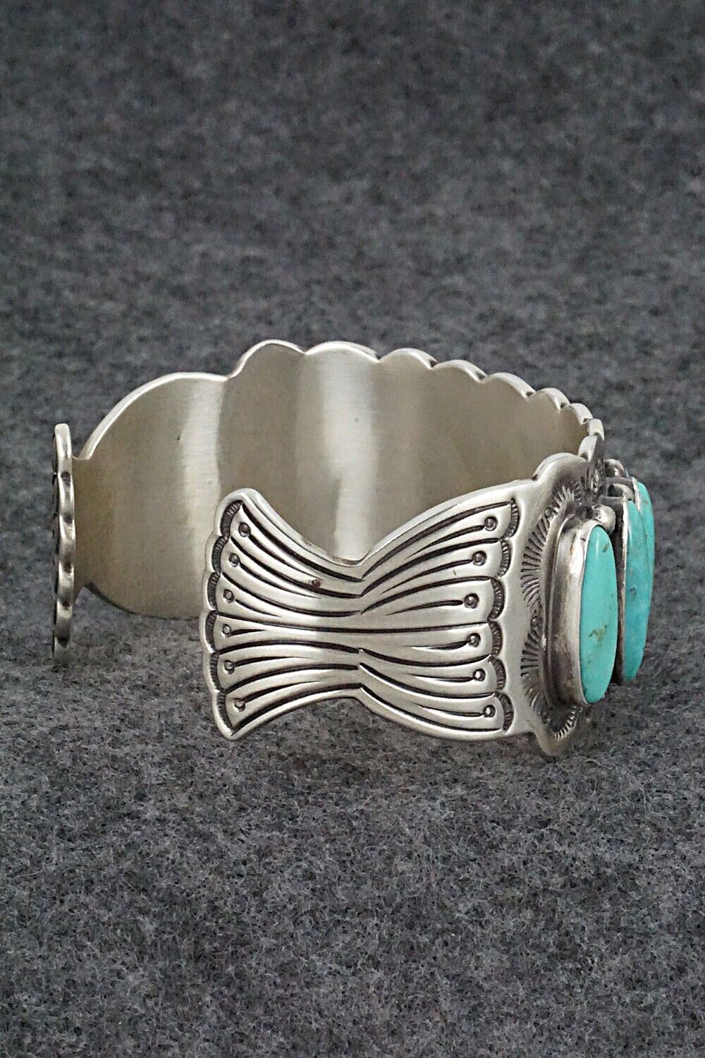 Turquoise & Sterling Silver Bracelet - Emerson Delgarito