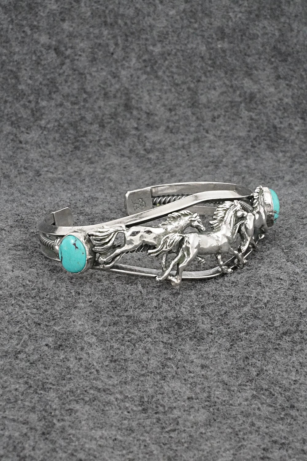 Turquoise & Sterling Silver Bracelet - Bobby Platero