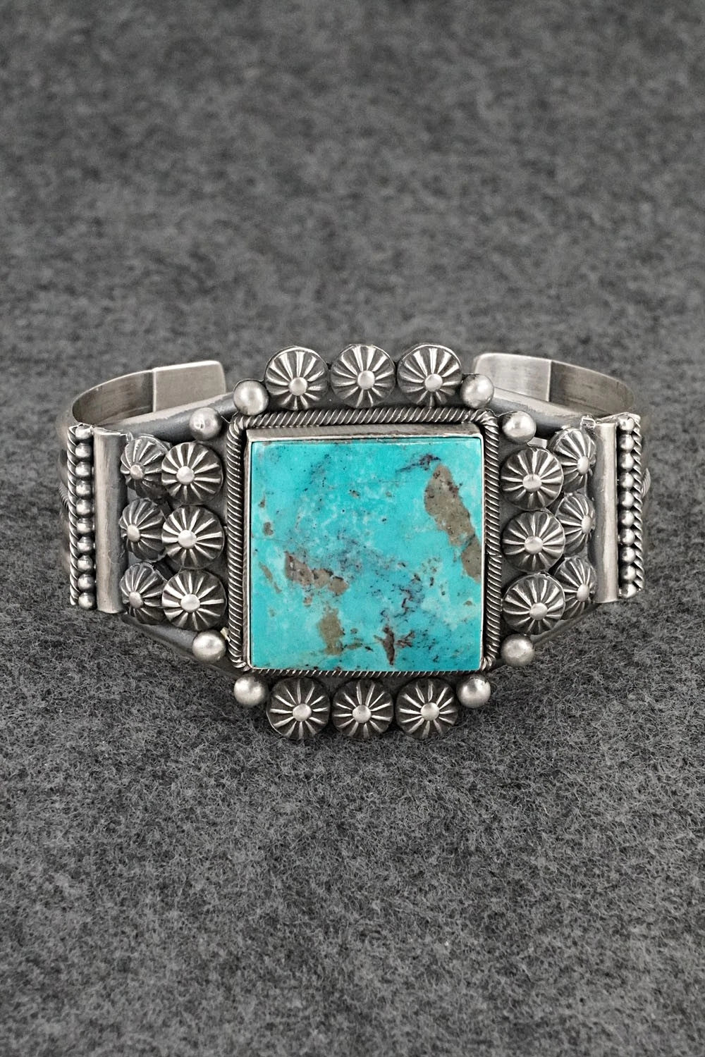 Turquoise & Sterling Silver Bracelet - Michael Calladitto
