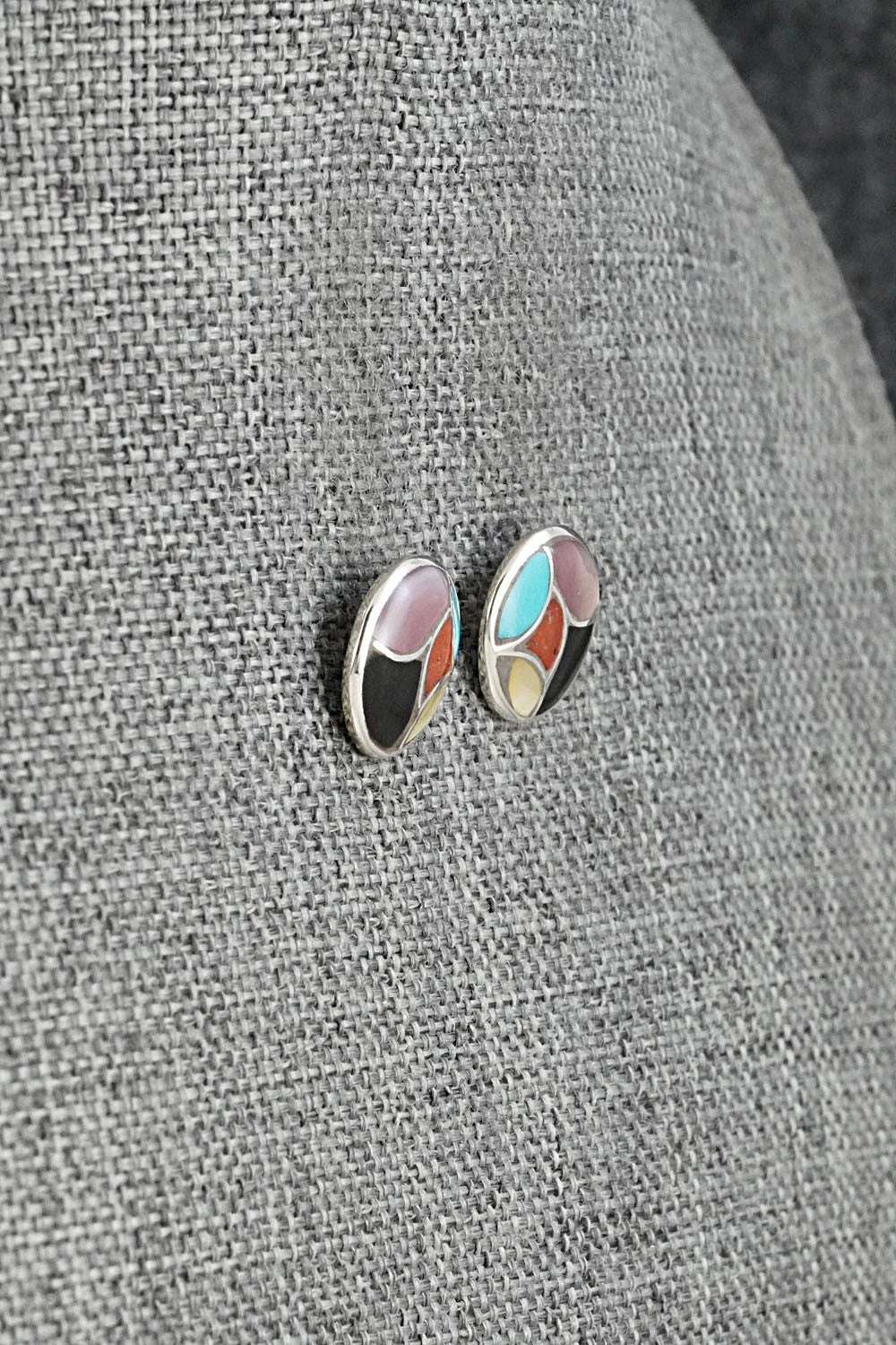 Multi-Stone & Sterling Silver Earrings - Orena Leekya