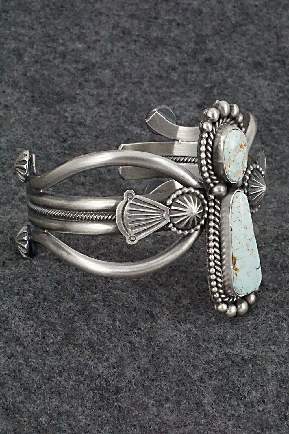 Turquoise & Sterling Silver Bracelet - Michael Calladitto