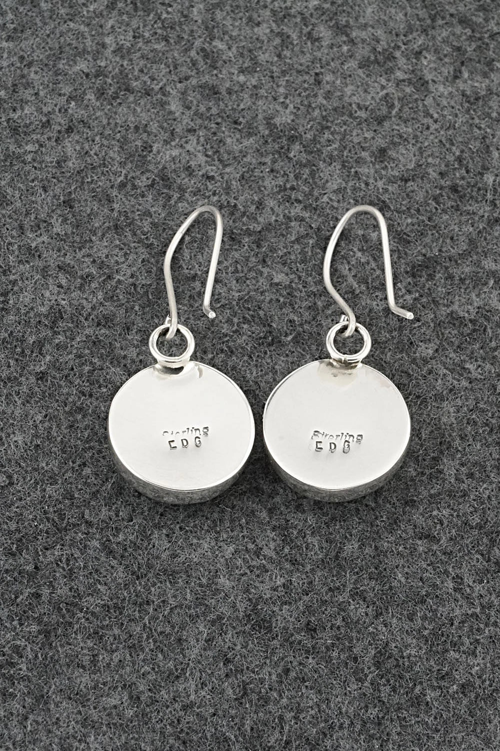 Turquoise & Sterling Silver Earrings - Eugene Gruber