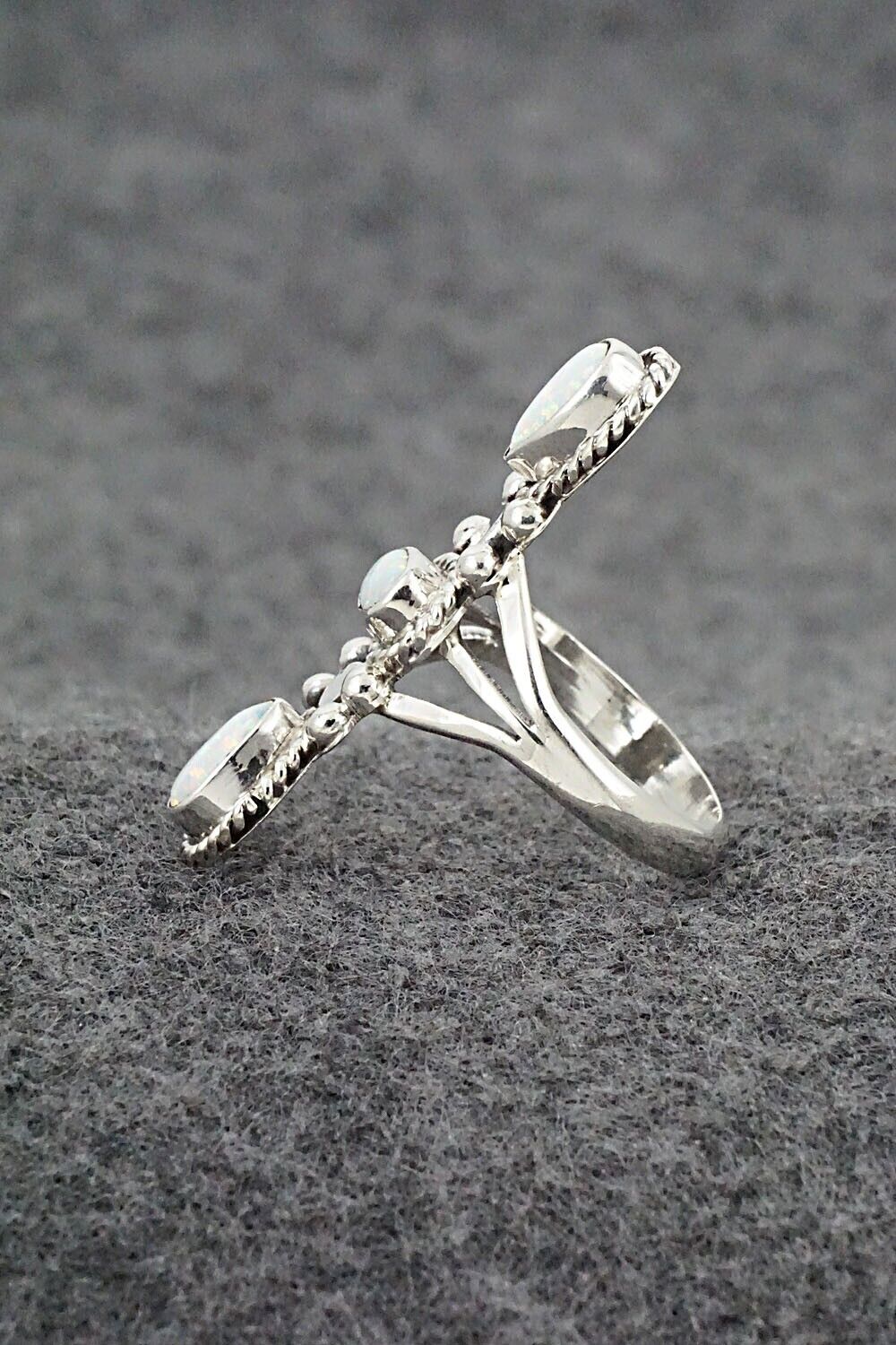Opalite & Sterling Silver Ring - Andrew Vandever - Size 7