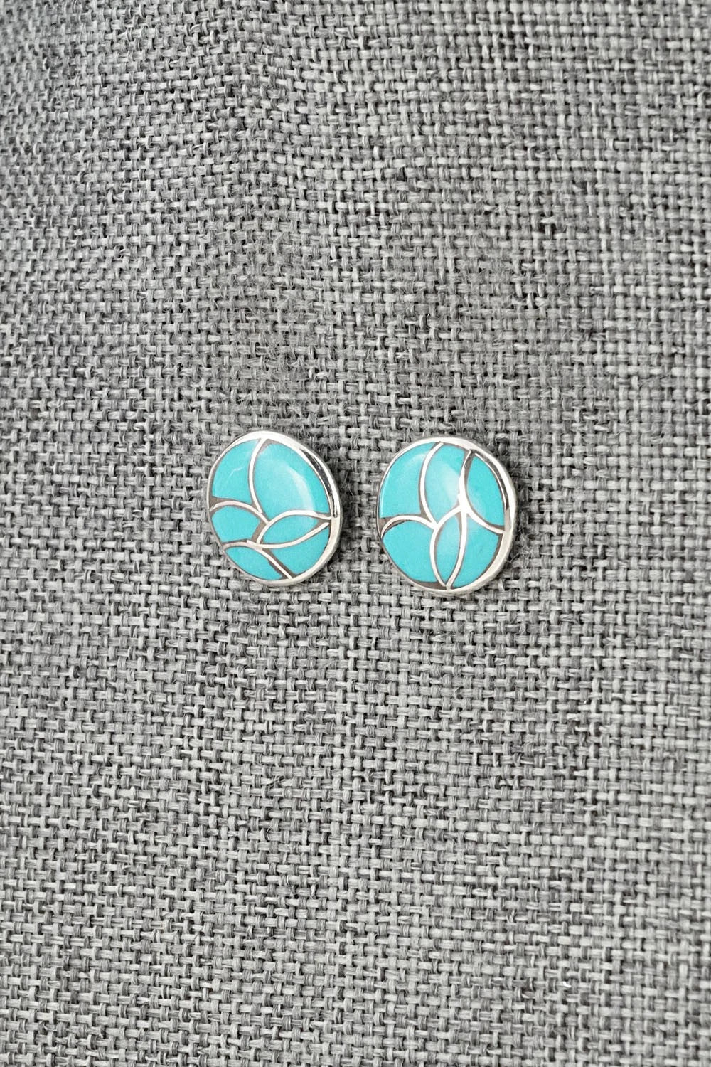 Turquoise & Sterling Silver Earrings - Orena Leekya