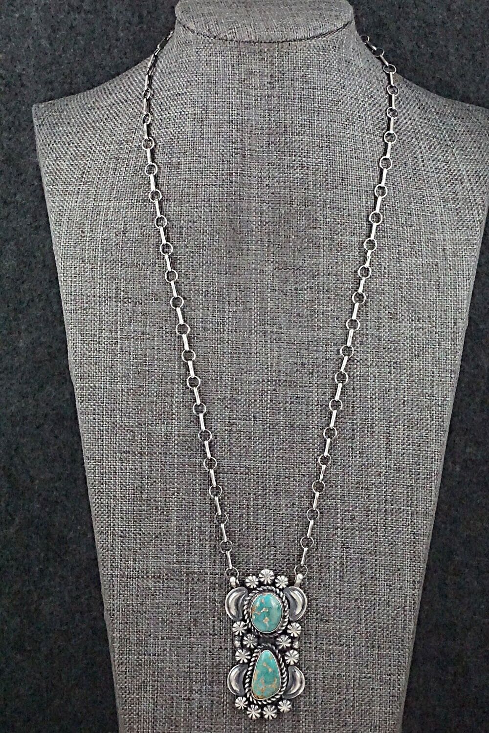 Turquoise & Sterling Silver Necklace - Jeff James
