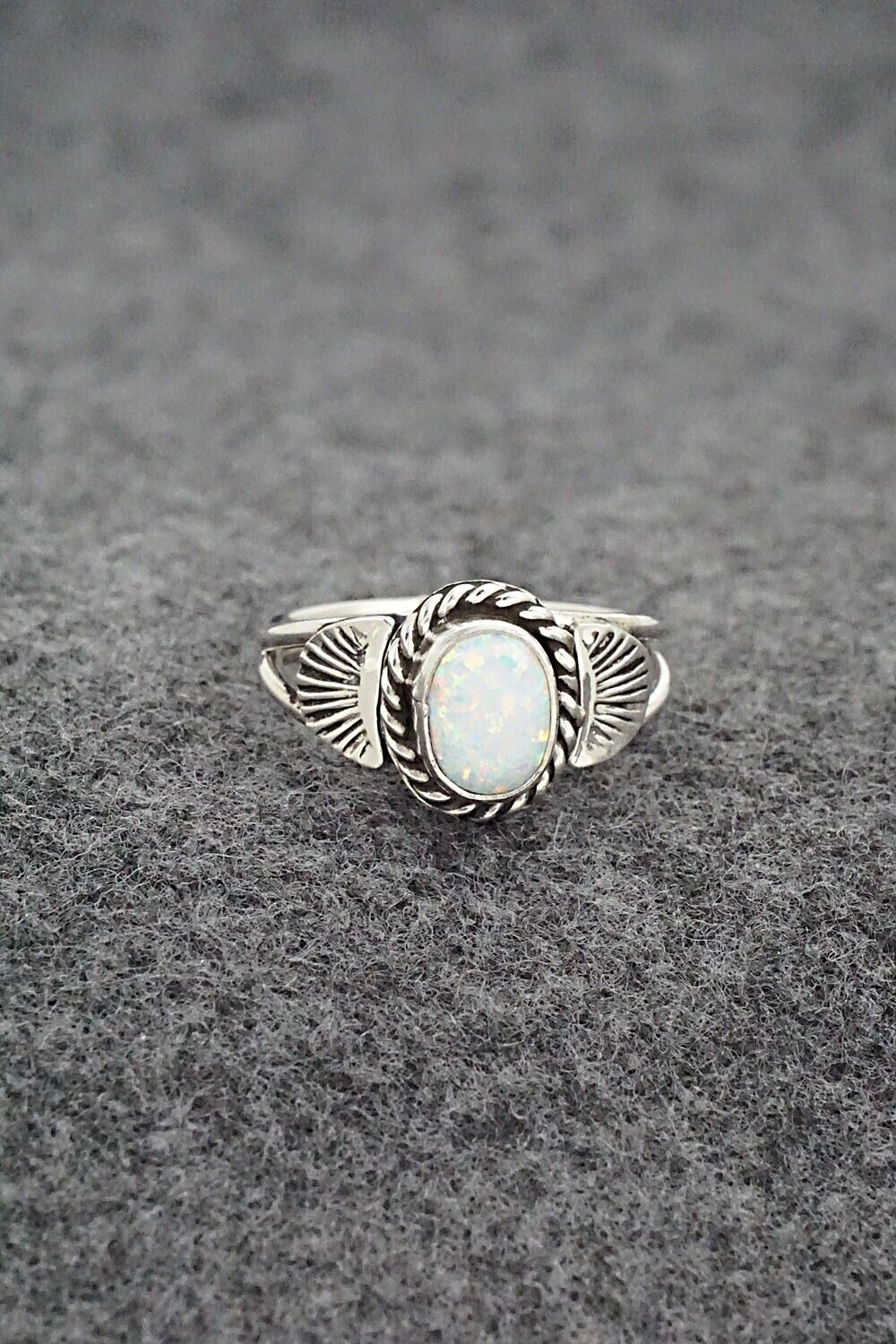 Opalite & Sterling Silver Ring - Jan Mariano - Size 6.5