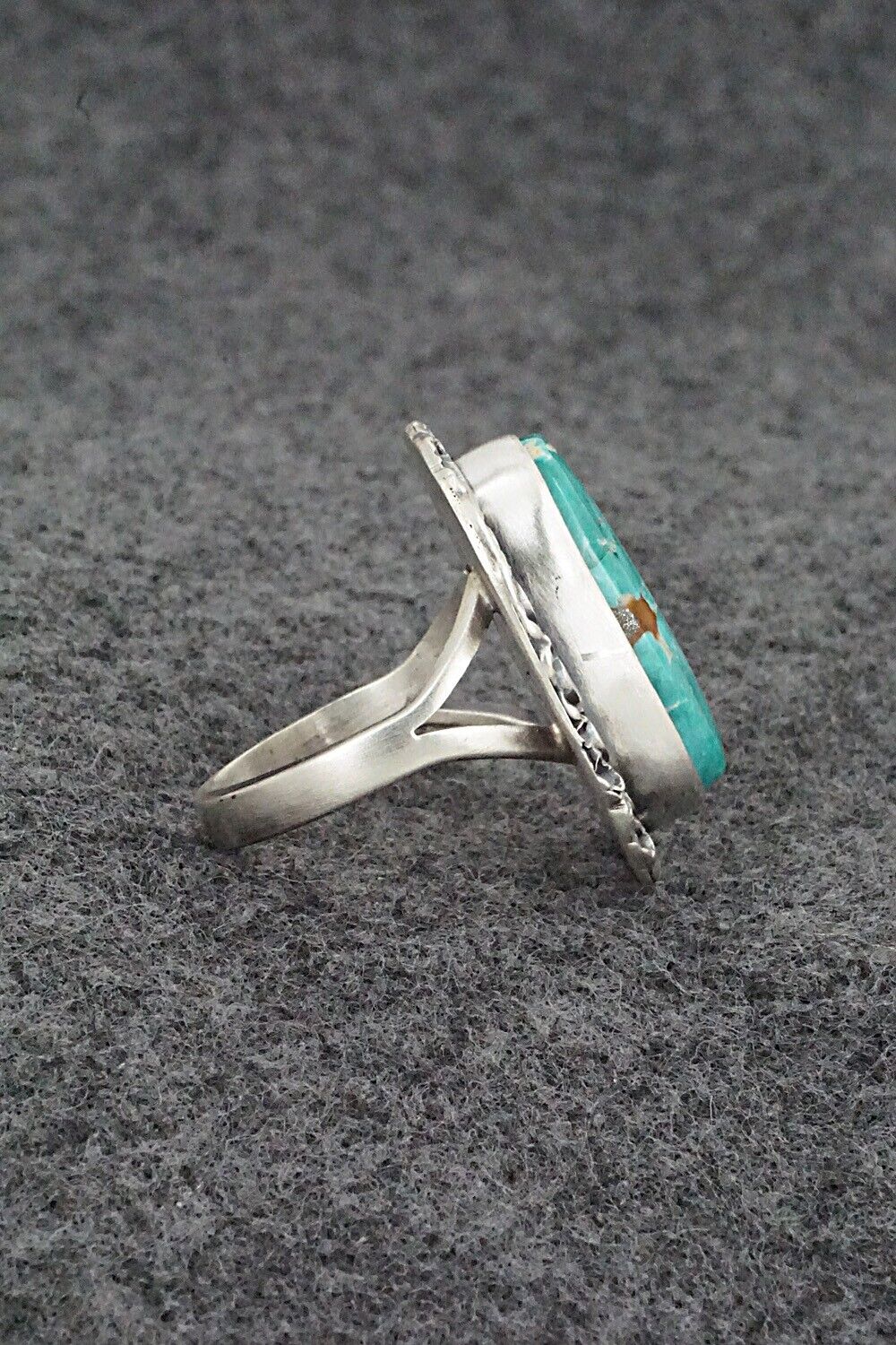 Turquoise & Sterling Silver Ring - Randy Boyd - Size 7.5