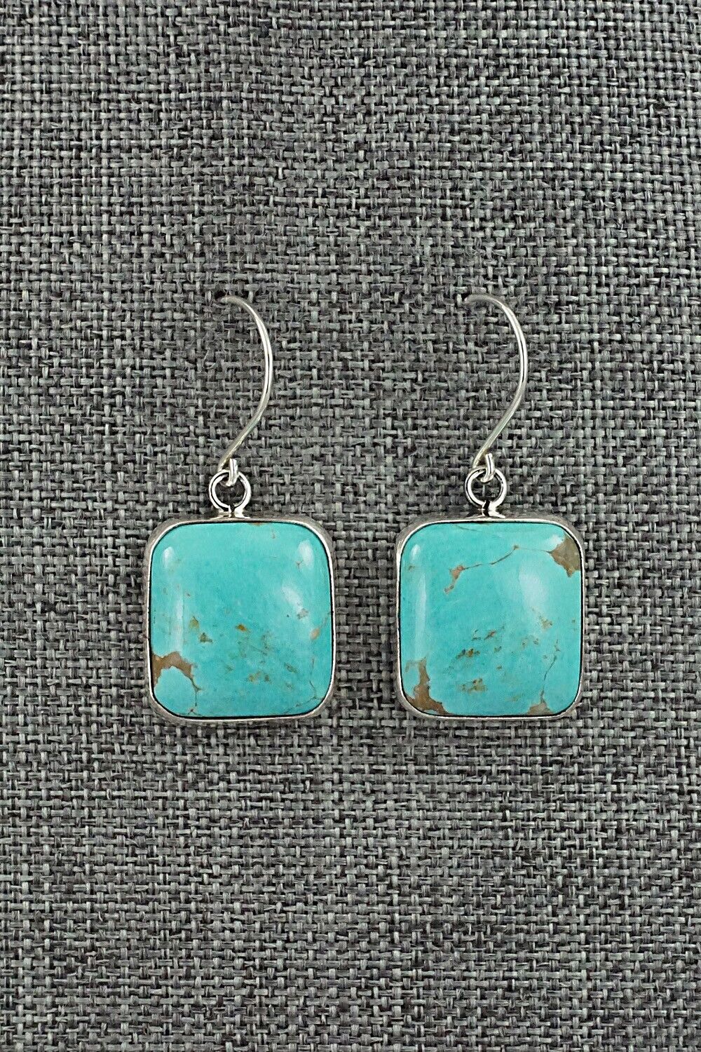 Turquoise & Sterling Silver Earrings - Rena Begay