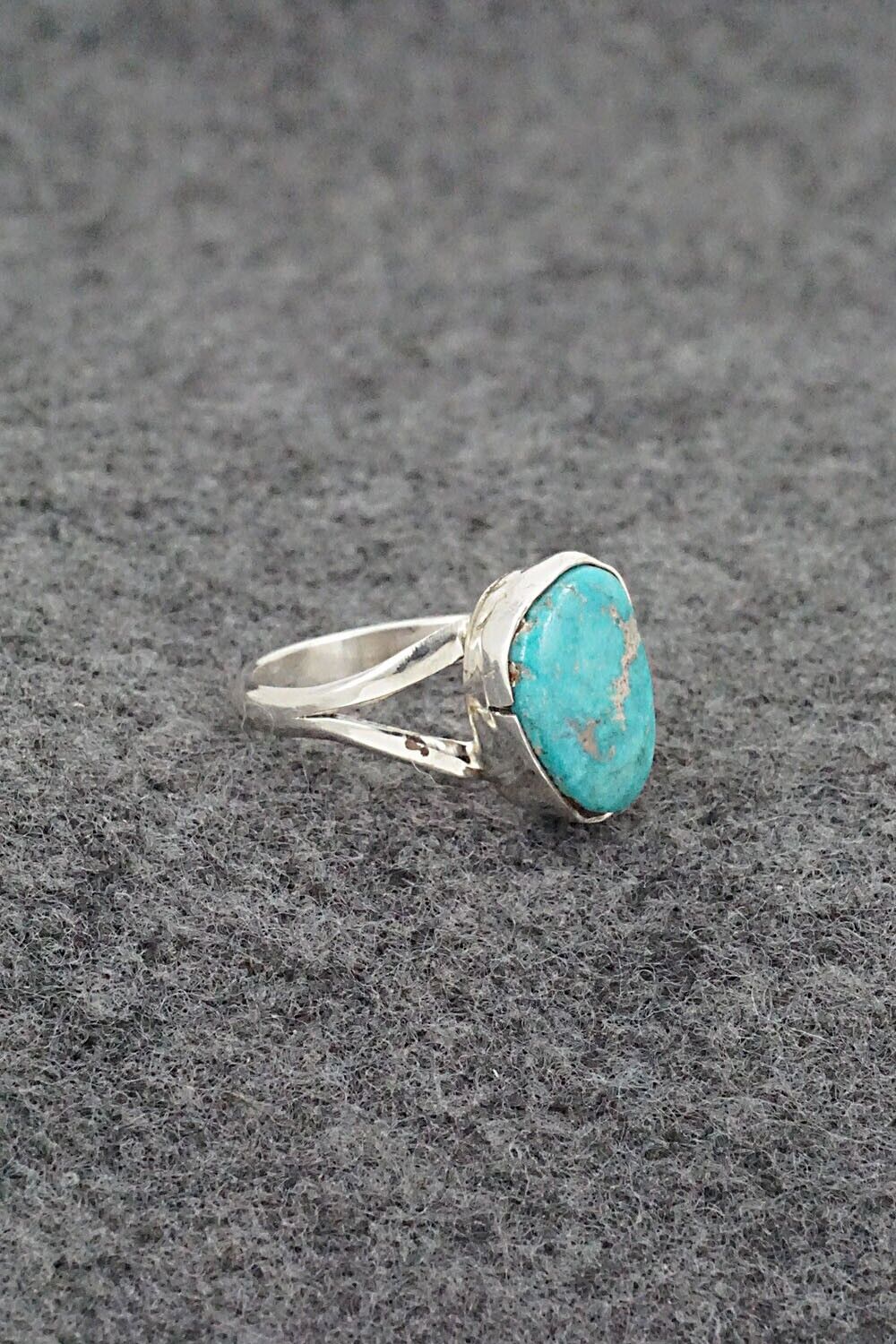 Turquoise & Sterling Silver Ring - Theresa Smith - Size 5.5
