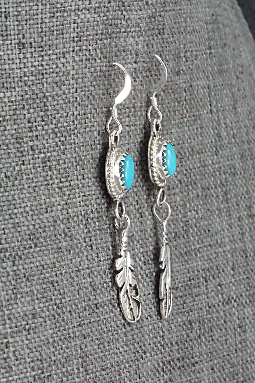 Turquoise and Sterling Silver Earrings - Sharon McCarthy