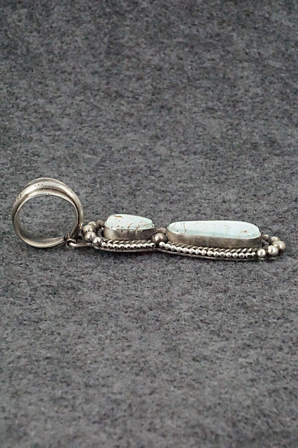 Turquoise & Sterling Silver Pendant - Rosita Calladitto
