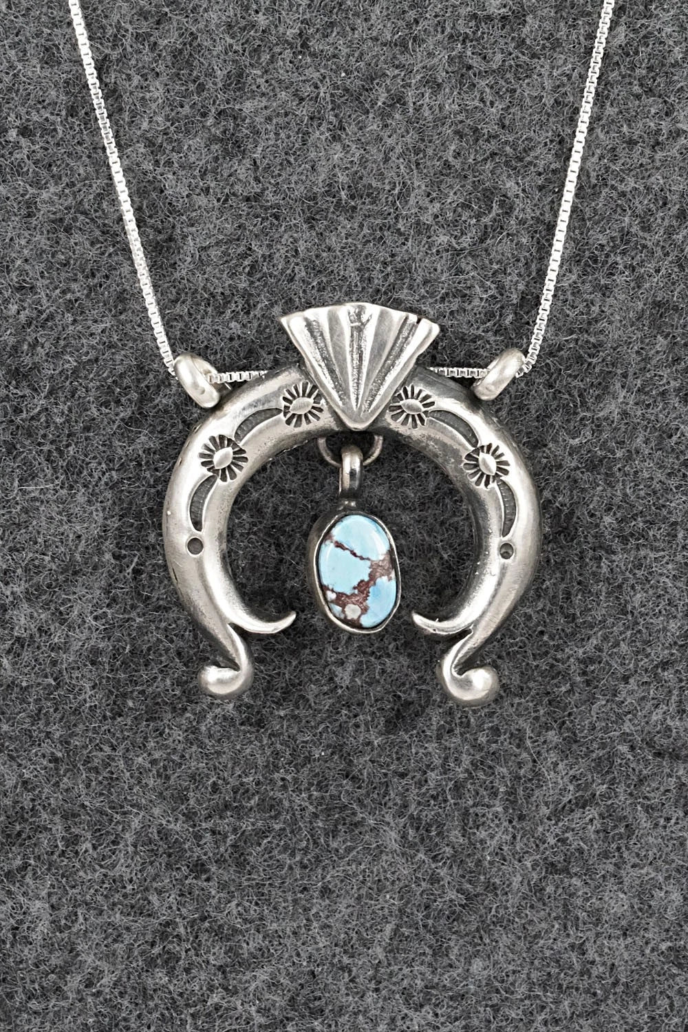 Turquoise & Sterling Silver Necklace - Gary Shorty