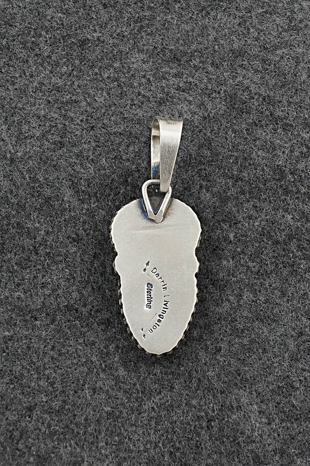 Turquoise & Sterling Silver Pendant - Darrin Livingston