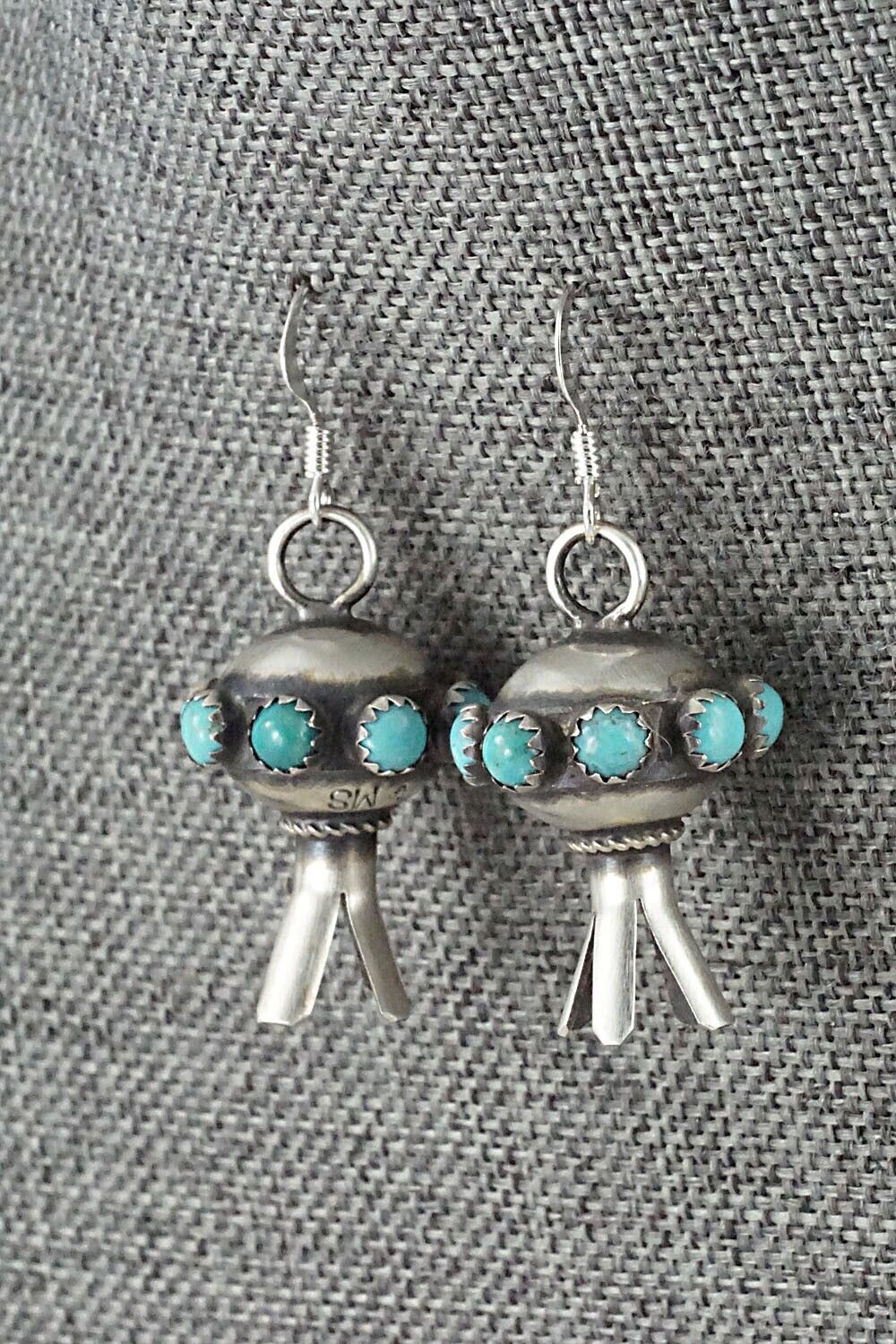 Turquoise & Sterling Silver Earrings - Monica Smith