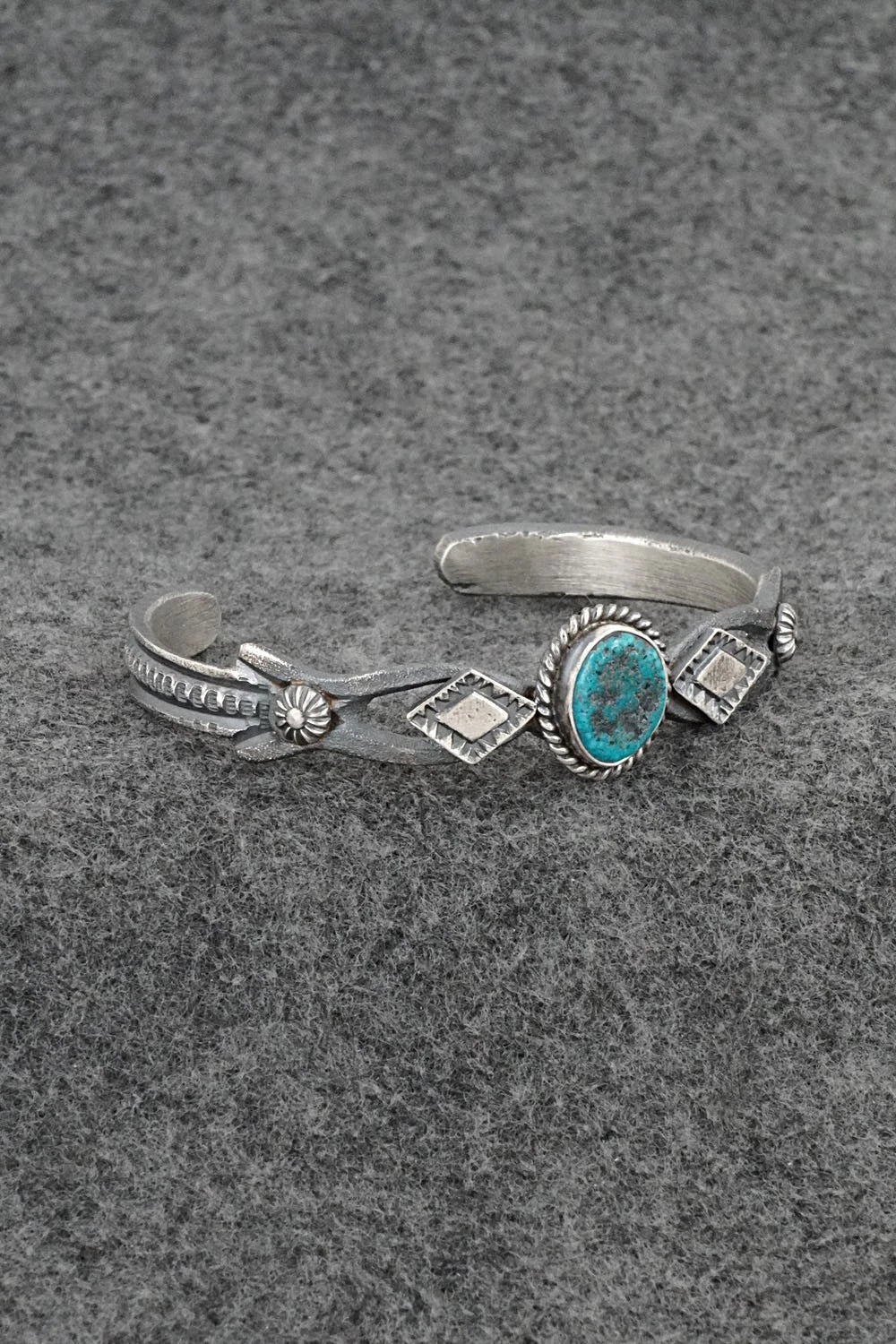 Turquoise & Sterling Silver Bracelet - Kevin Billah