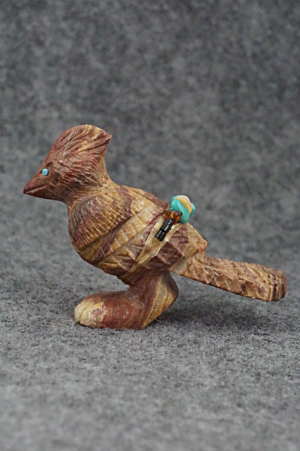 Roadrunner Zuni Fetish Carving - Douglas Martza