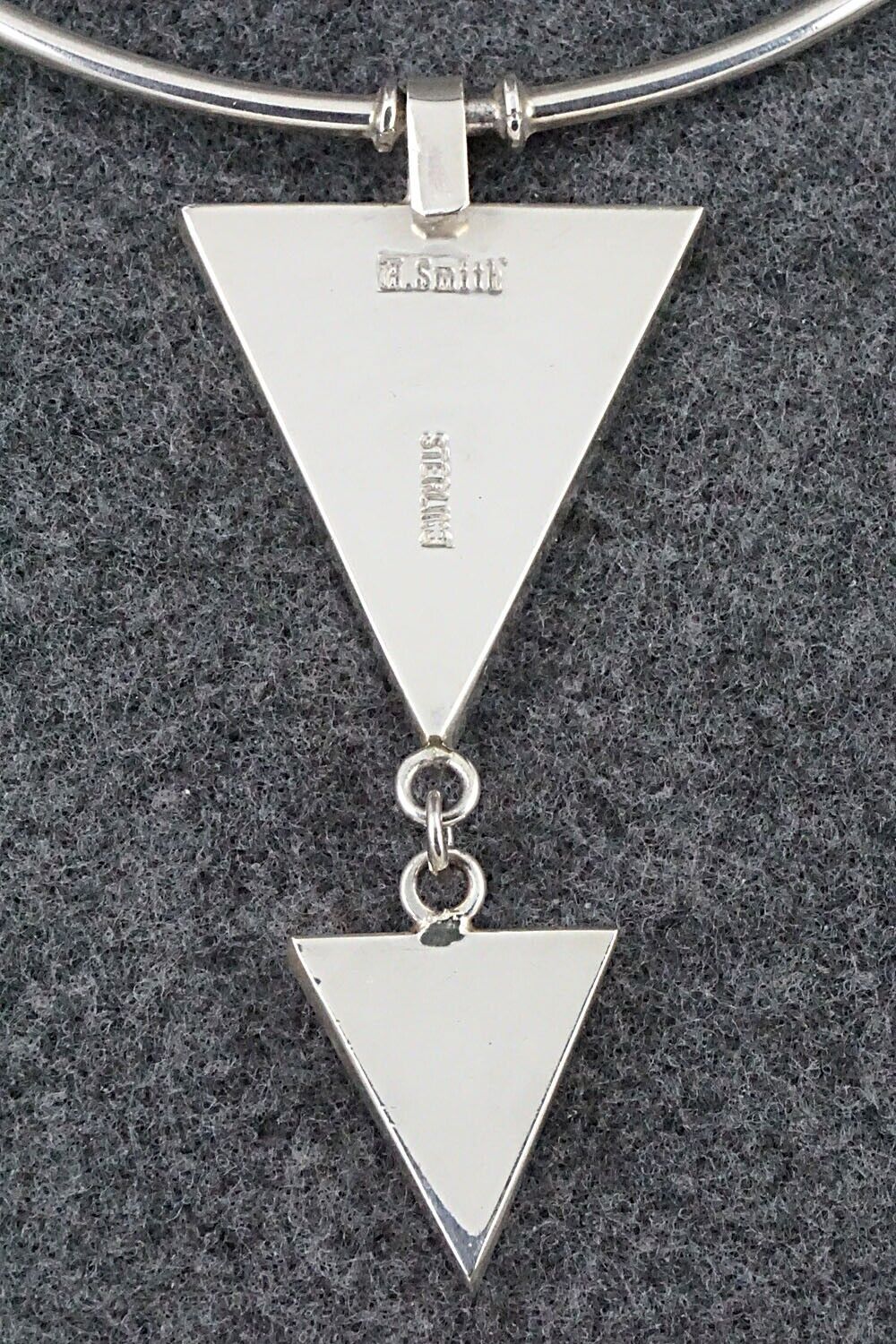 Spiny Oyster & Sterling Silver Necklace - Harold Smith