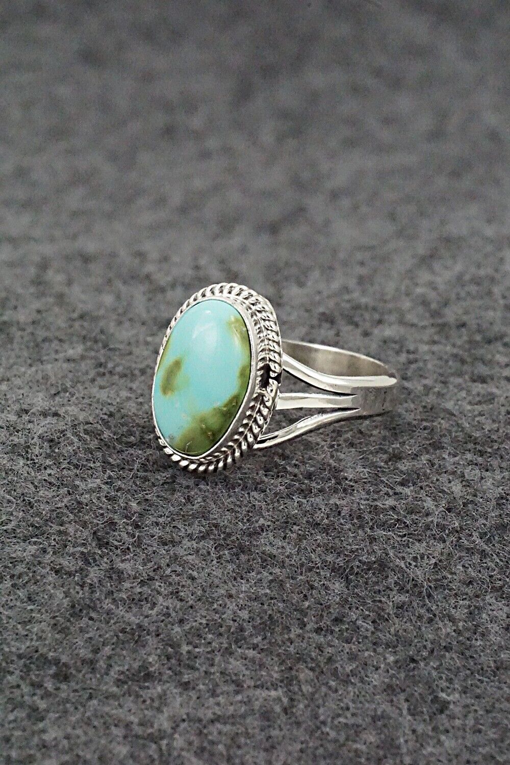 Turquoise & Sterling Silver Ring - Alice Rose Saunders - Size 8.5