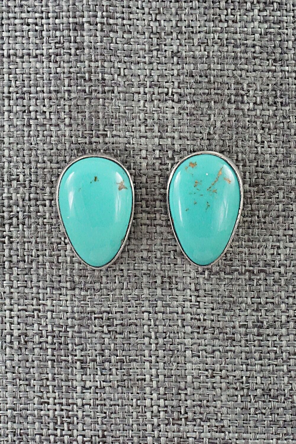 Turquoise & Sterling Silver Earrings - Marco Begaye