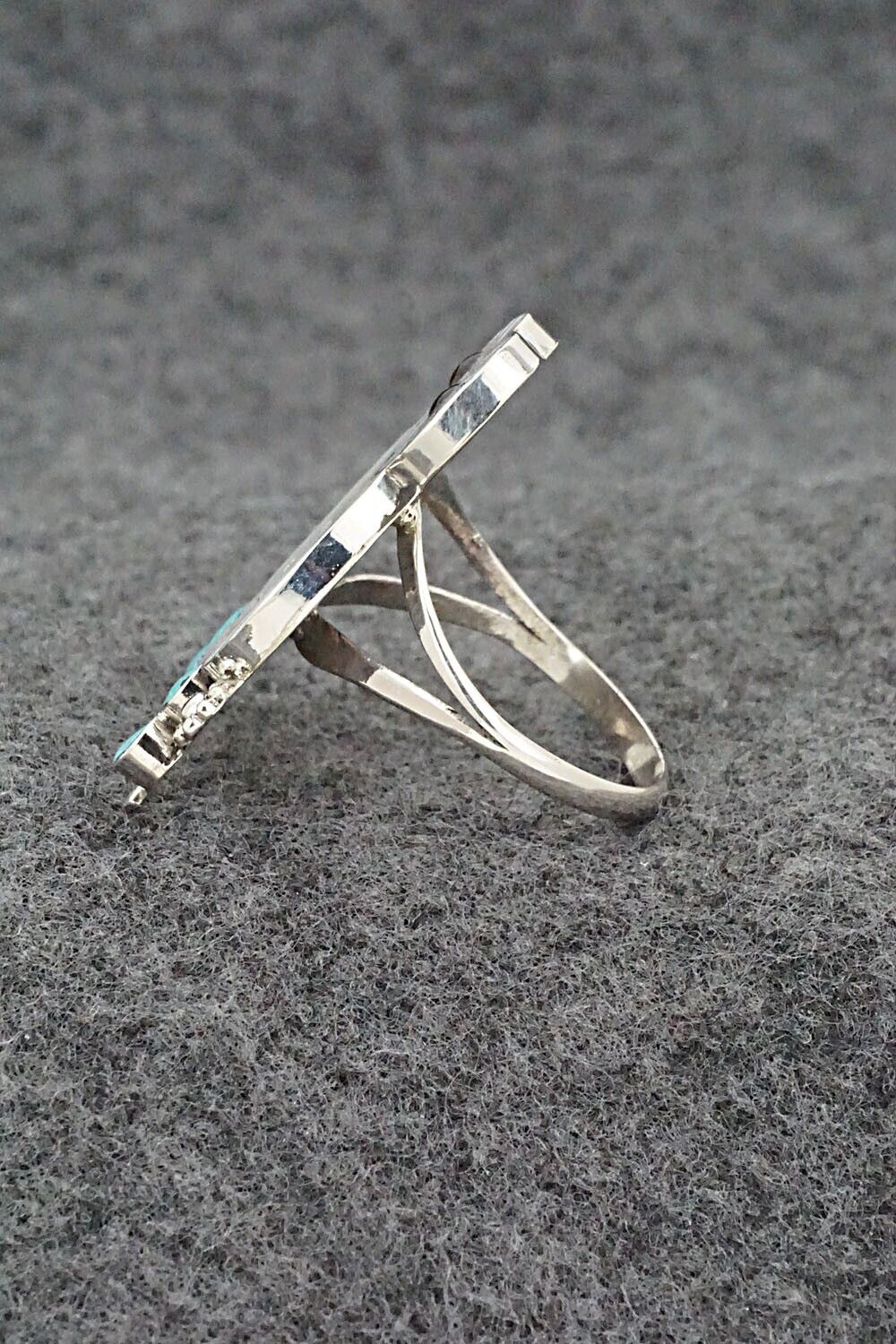 Multi-Stone & Sterling Silver Ring - Reginda Kallestewa - Size 9