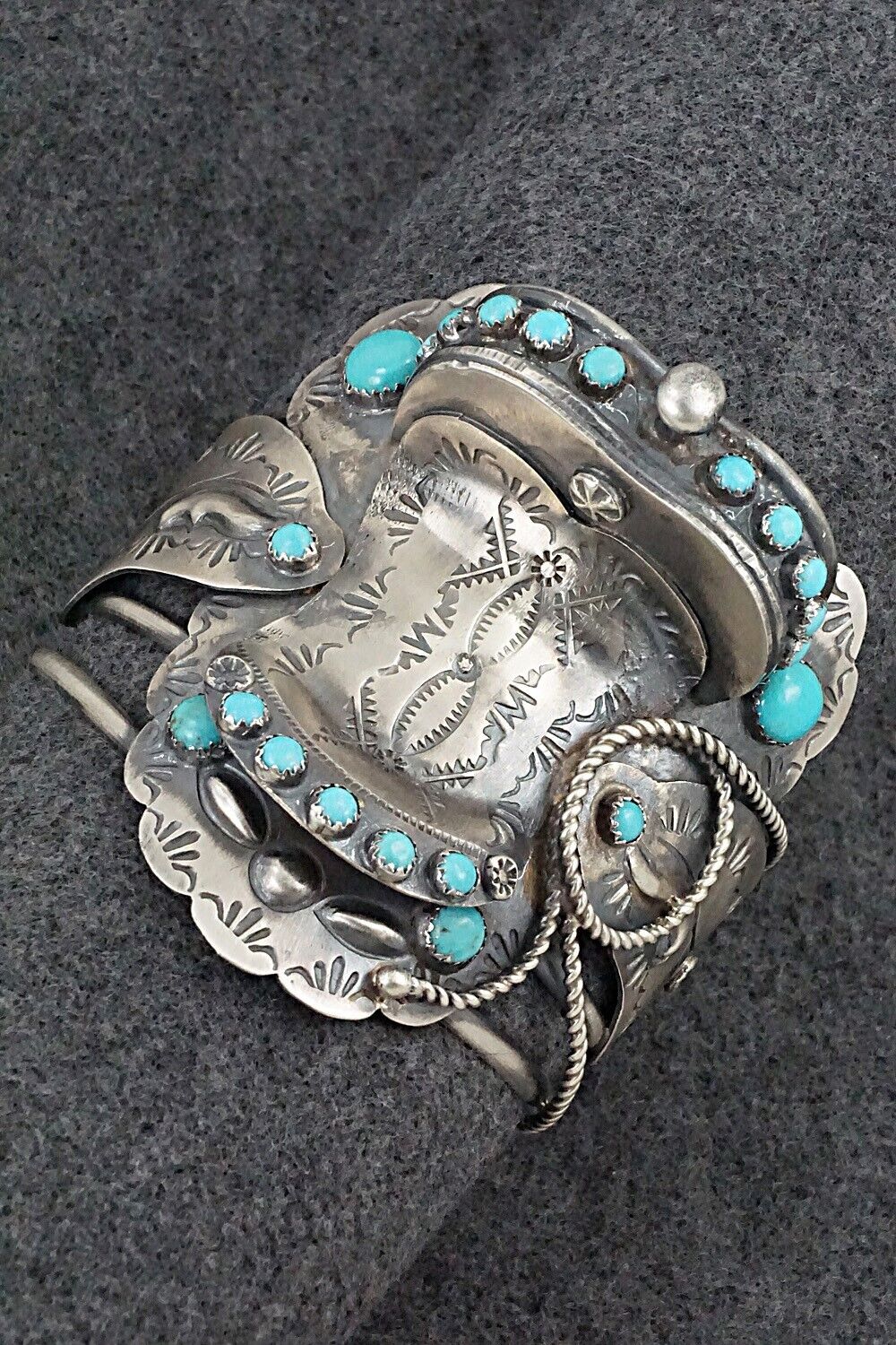 Turquoise & Sterling Silver Bracelet - Tim Yazzie