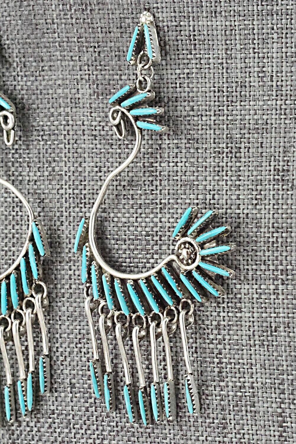 Turquoise & Sterling Silver Earrings - Jeannie Lastiyano