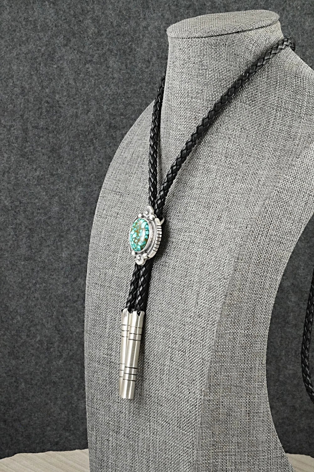 Turquoise & Sterling Silver Bolo Tie - Bob Becenti