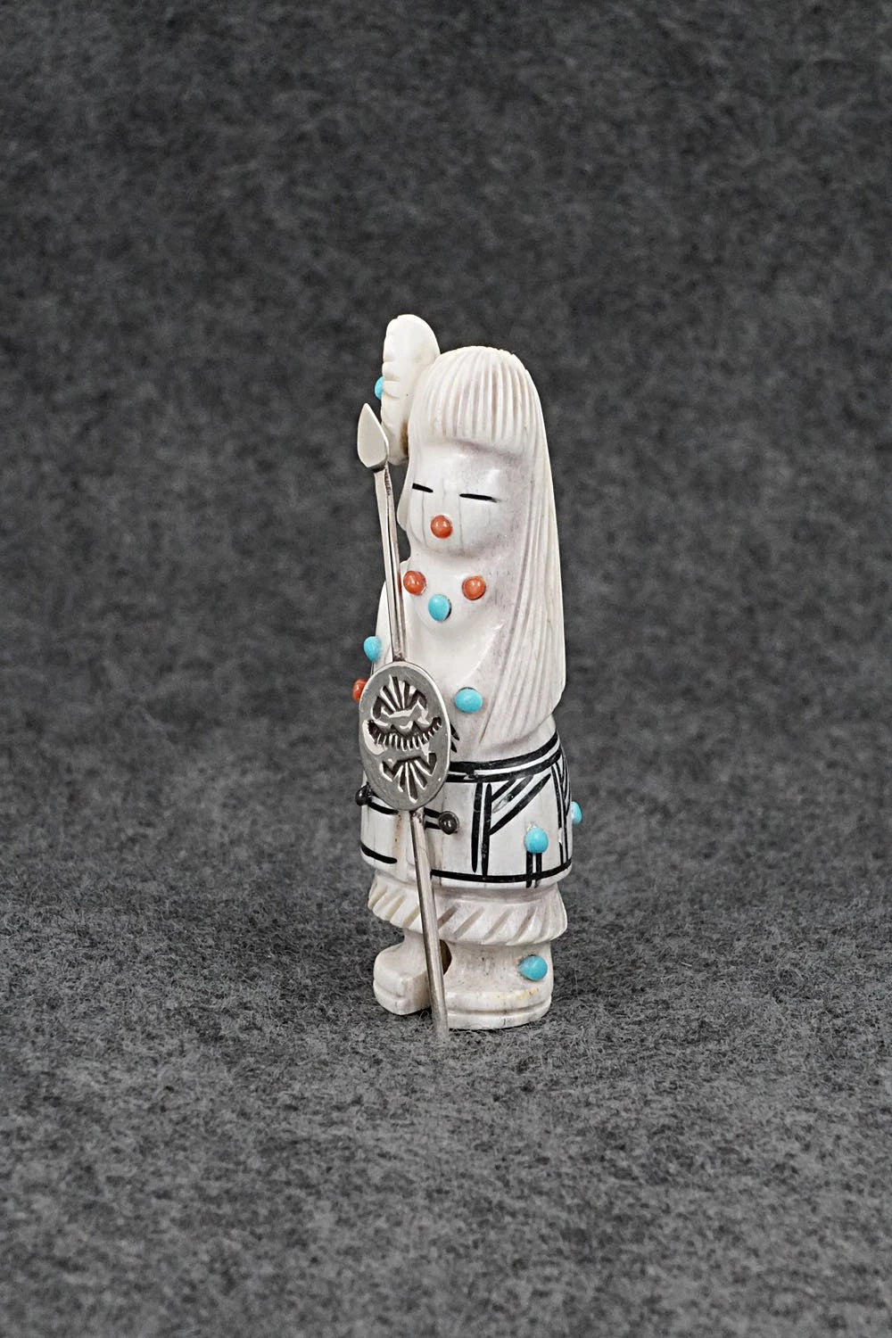 Warrior Zuni Fetish Carving - Claudia Peina