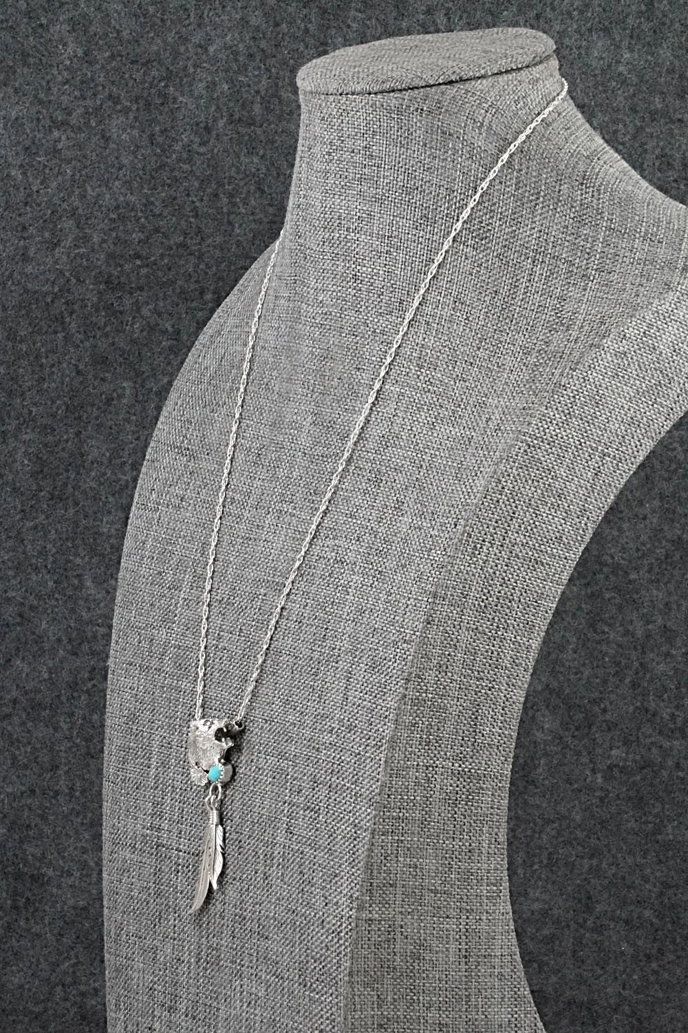 Turquoise & Sterling Silver Necklace - Genevieve Francisco