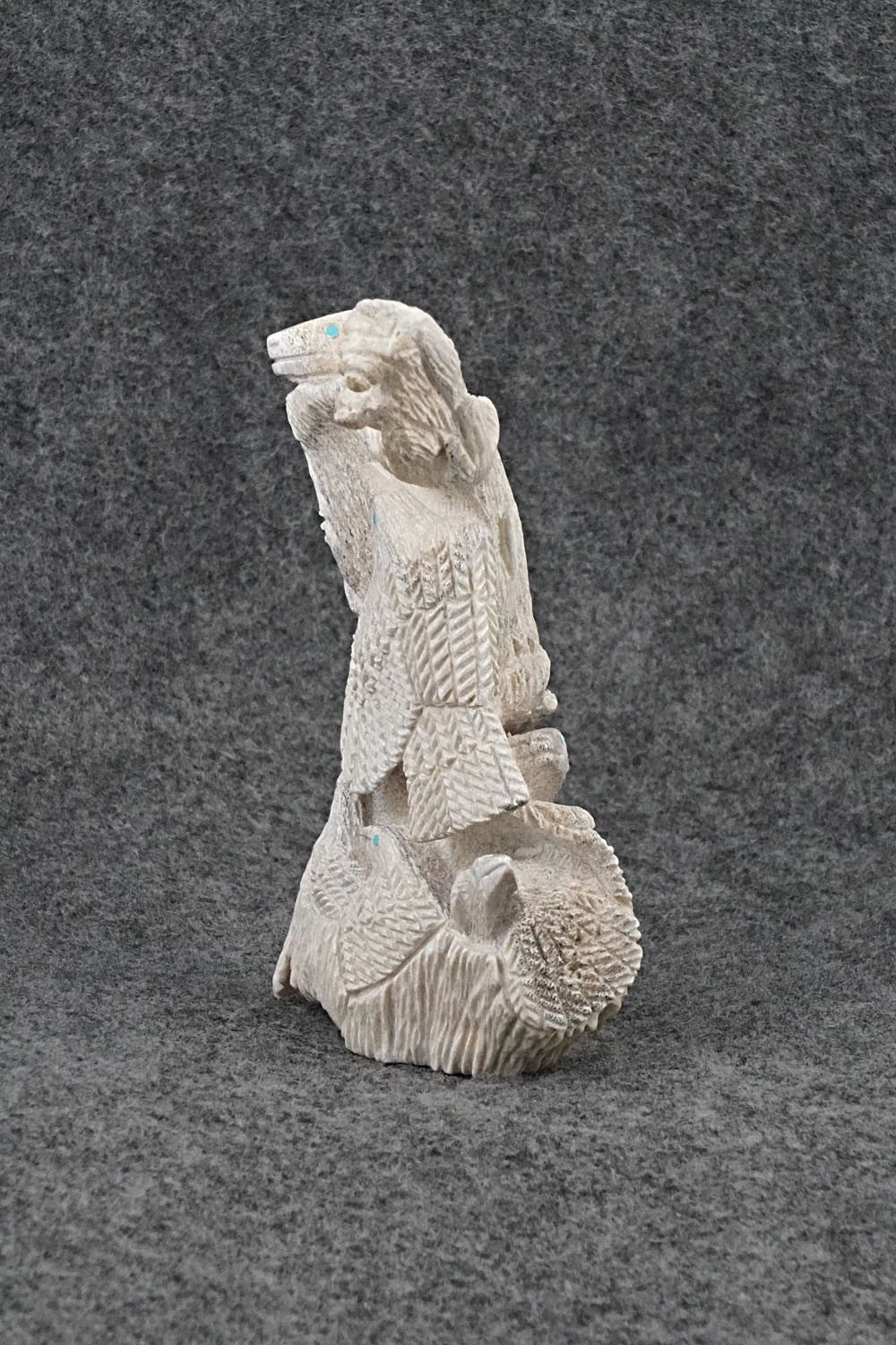 Bears and Eagle Zuni Fetish Carving - Destry Siutza