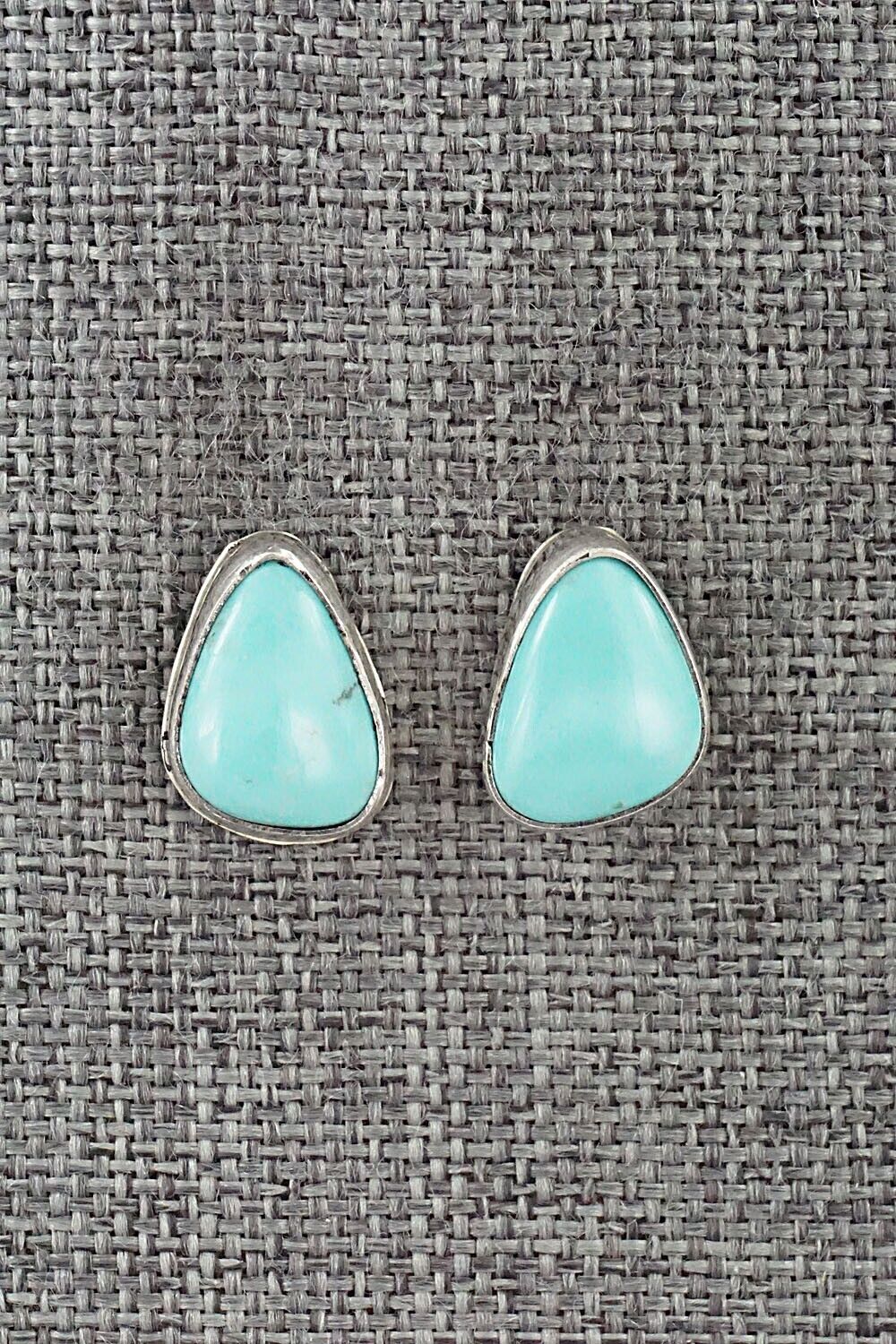 Turquoise & Sterling Silver Earrings - Marco Begaye