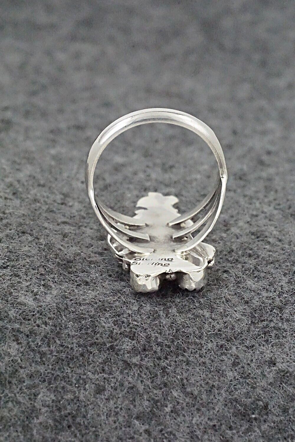Onyx & Sterling Silver Ring - Jerryson Henio - Size 7.75