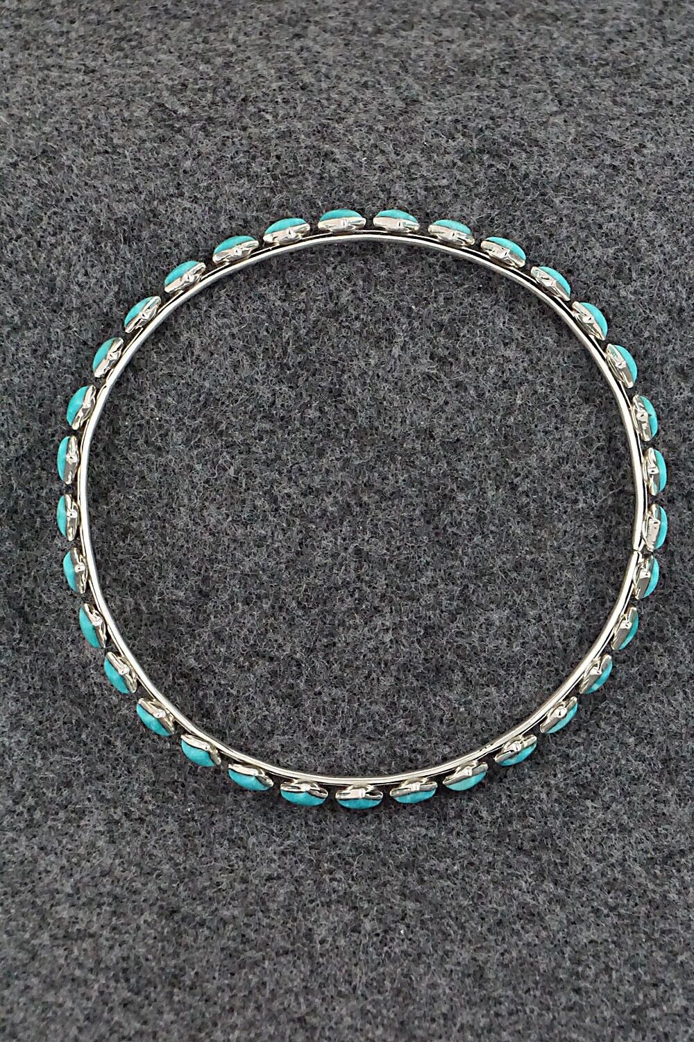 Turquoise & Sterling Silver Bangle - Jimy Garcia