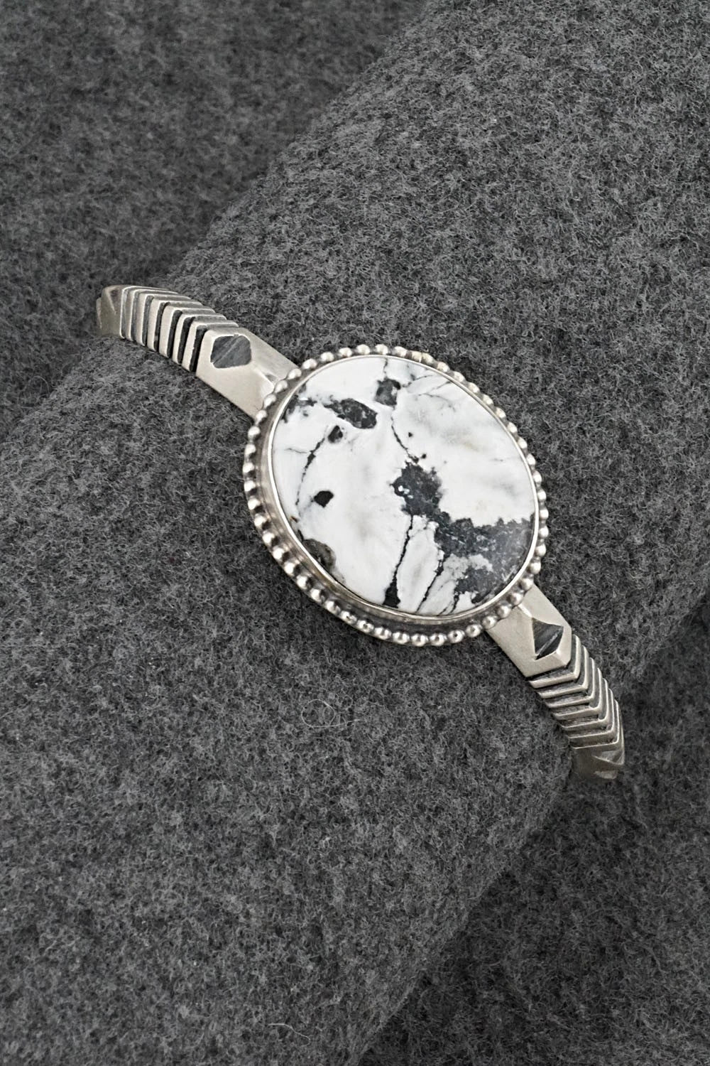 White Buffalo & Sterling Silver Bracelet - Paul Livingston