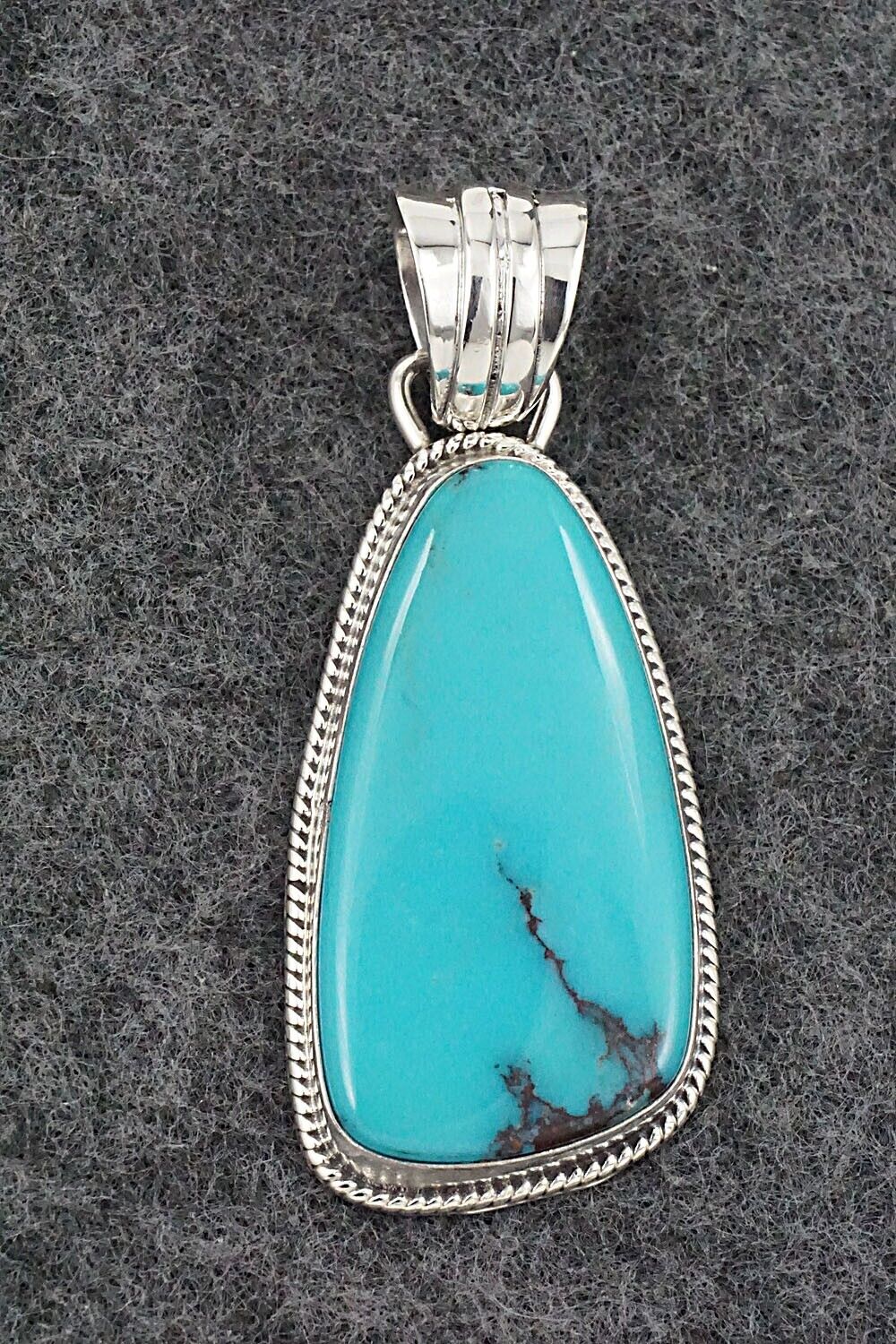 Turquoise and Sterling Silver Pendant - Sharon McCarthy