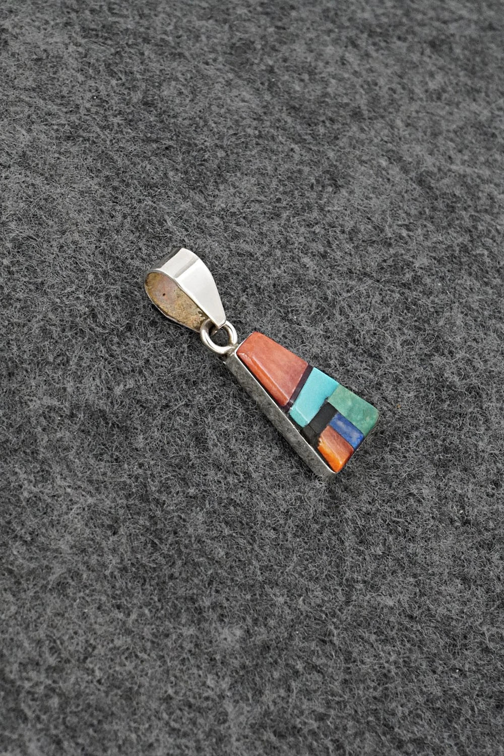 Multi Stone & Sterling Silver Pendant - Priscilla Smith