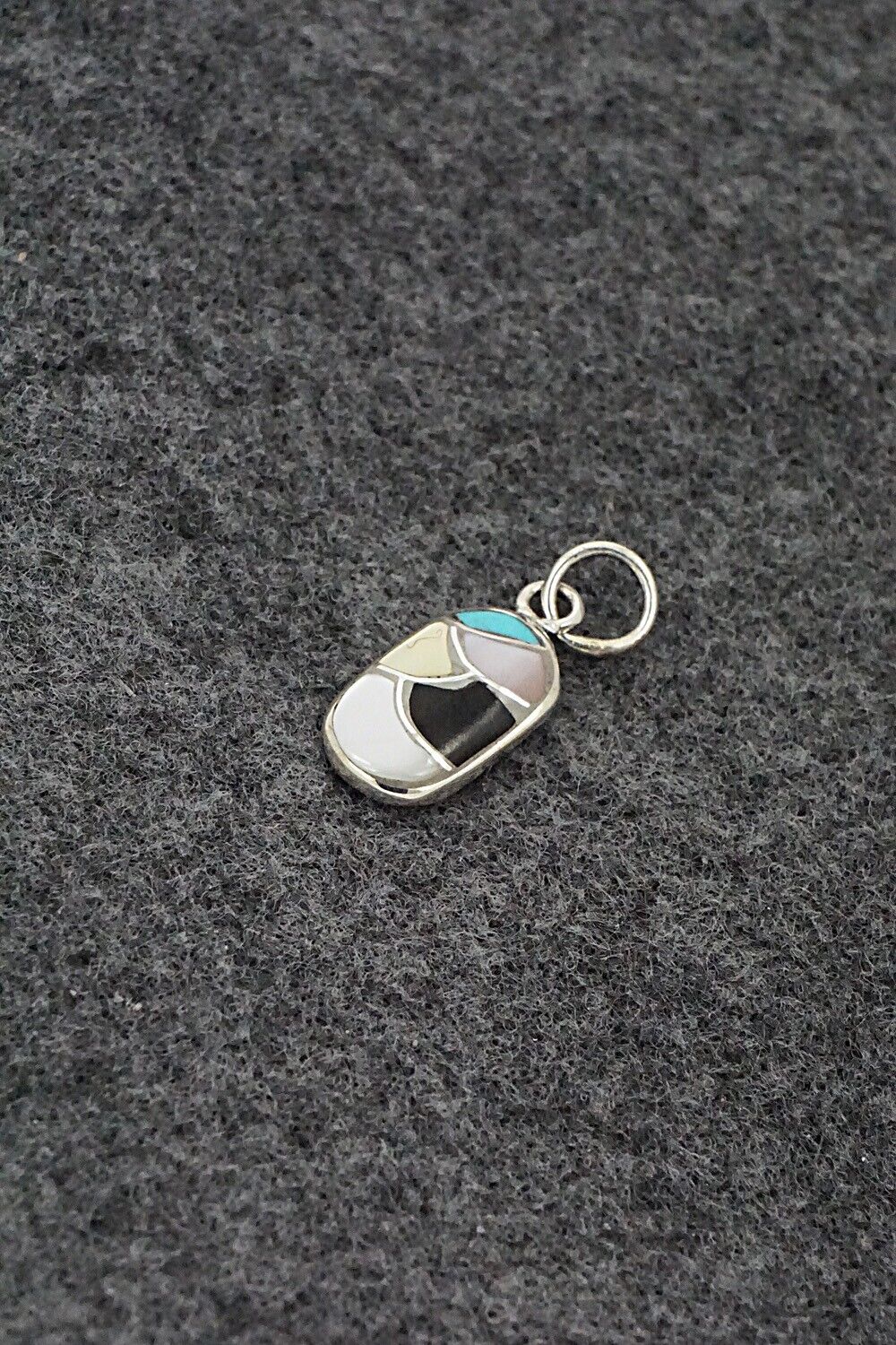 Multi-Stone & Sterling Silver Pendant - Orena Leekya