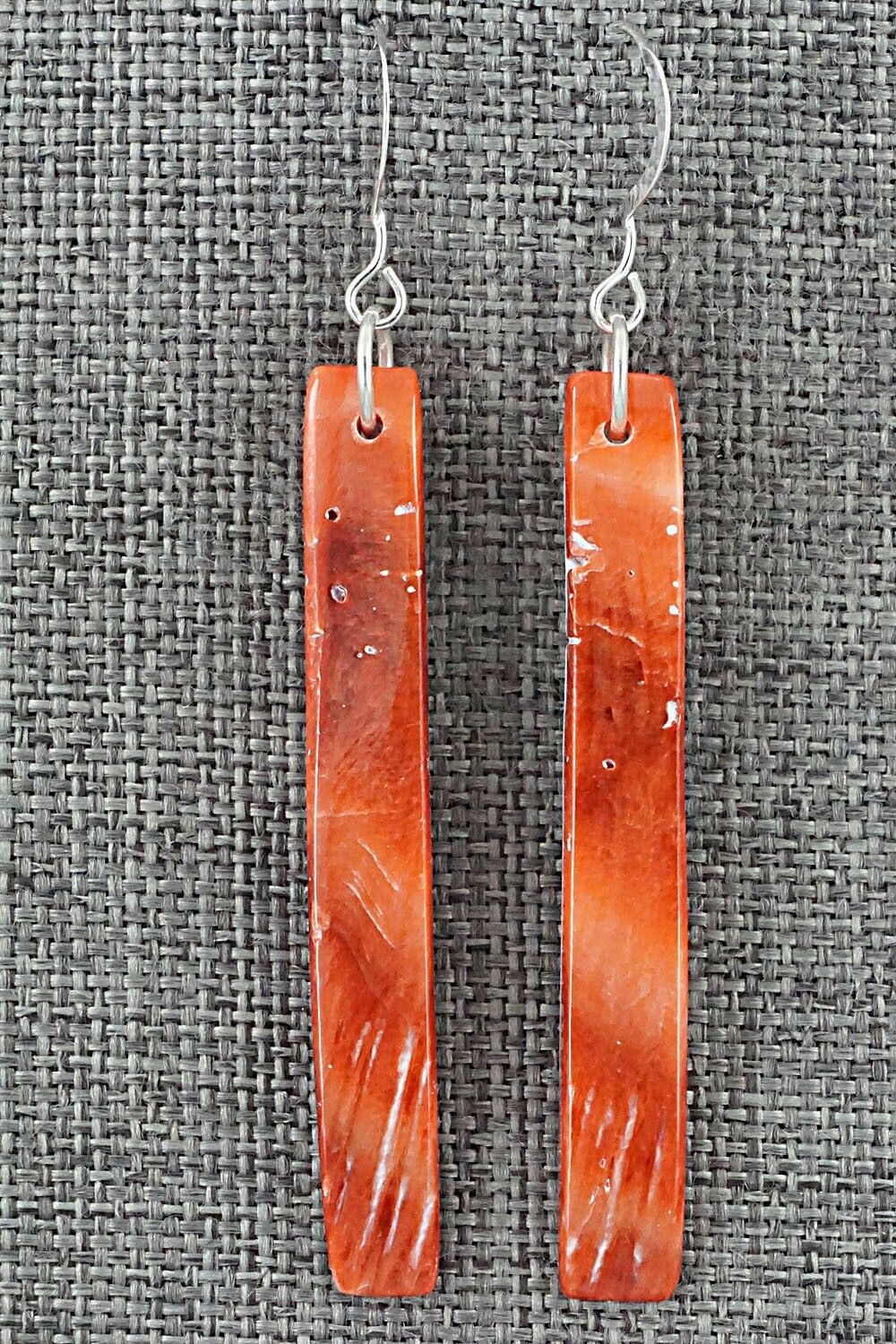 Spiny Oyster & Sterling Silver Earrings - Jesus Espino