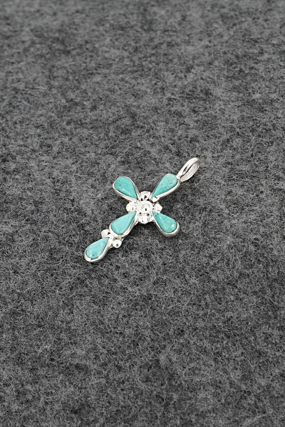 Turquoise & Sterling Silver Pendant - Bryce Vacit