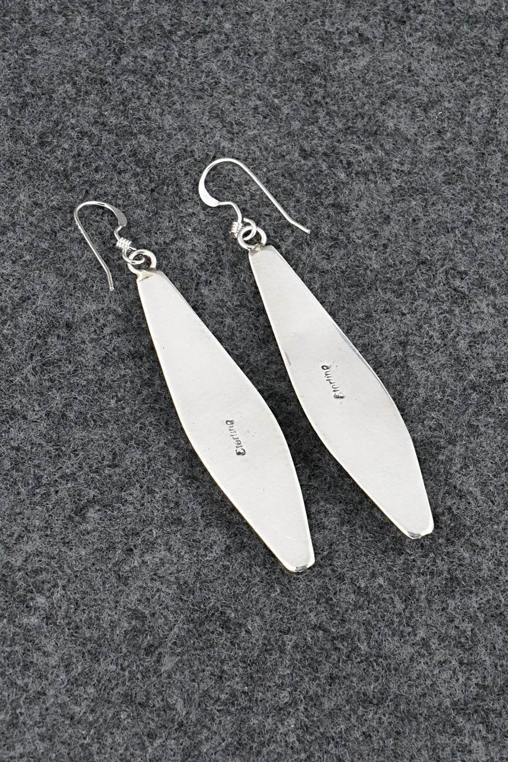 Turquoise, Coral & Sterling Silver Earrings - Paul Largo