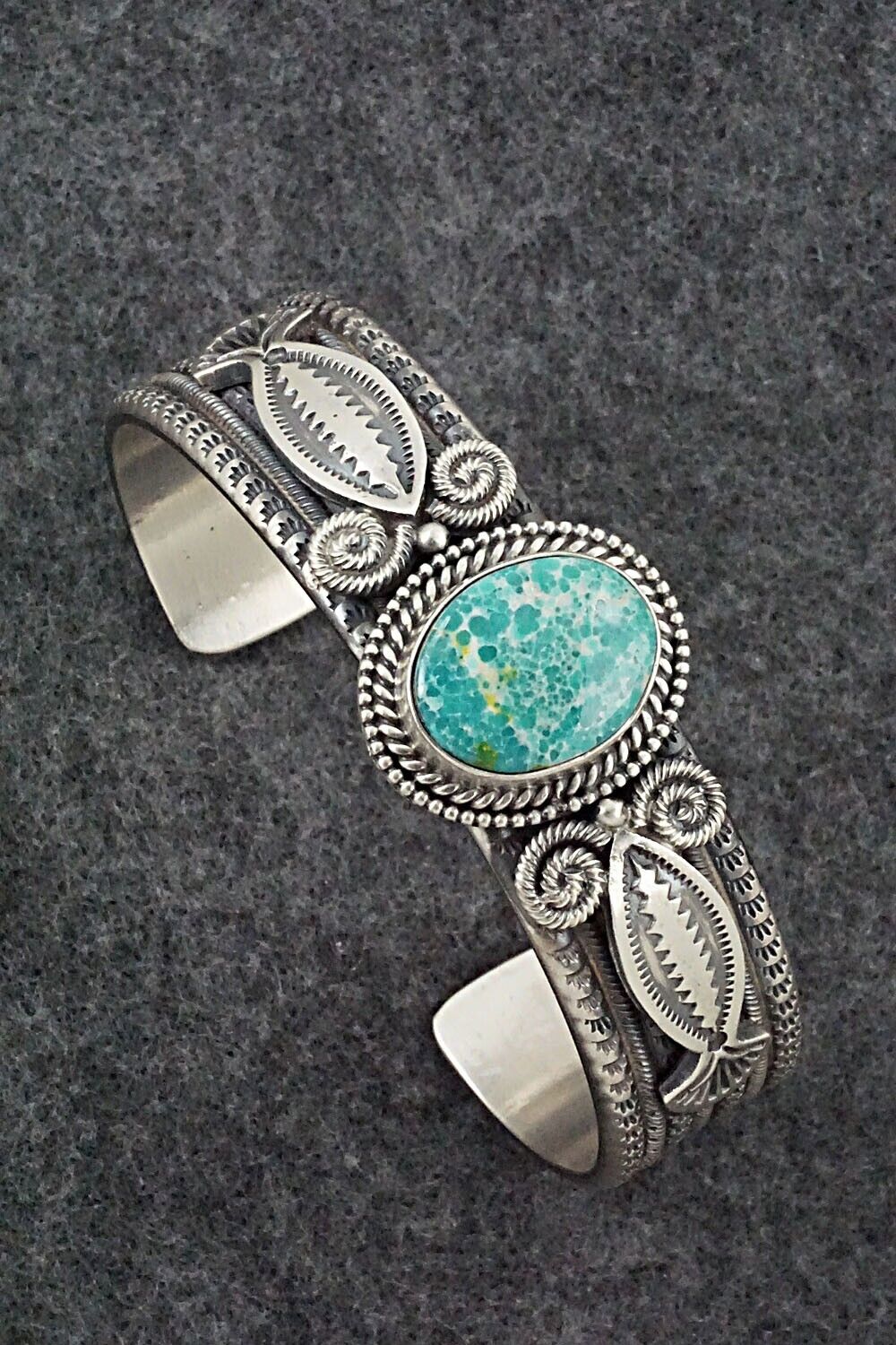 Turquoise & Sterling Silver Bracelet - Michael Calladitto