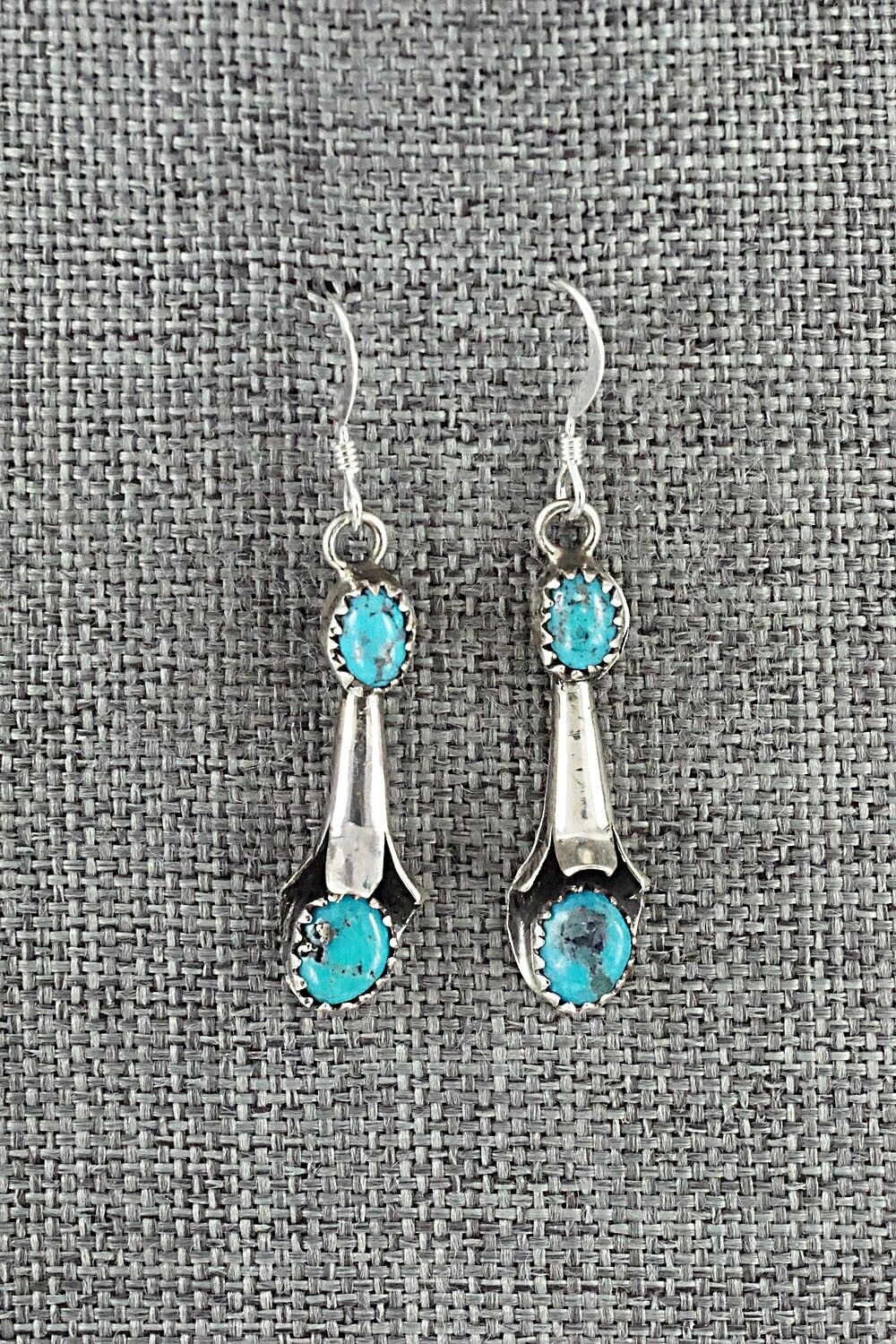 Turquoise & Sterling Silver Squash Blossom Set - Phil Garcia