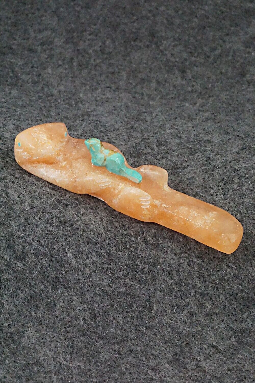 Otter and Pup Zuni Fetish Carving - Brandon Phillips