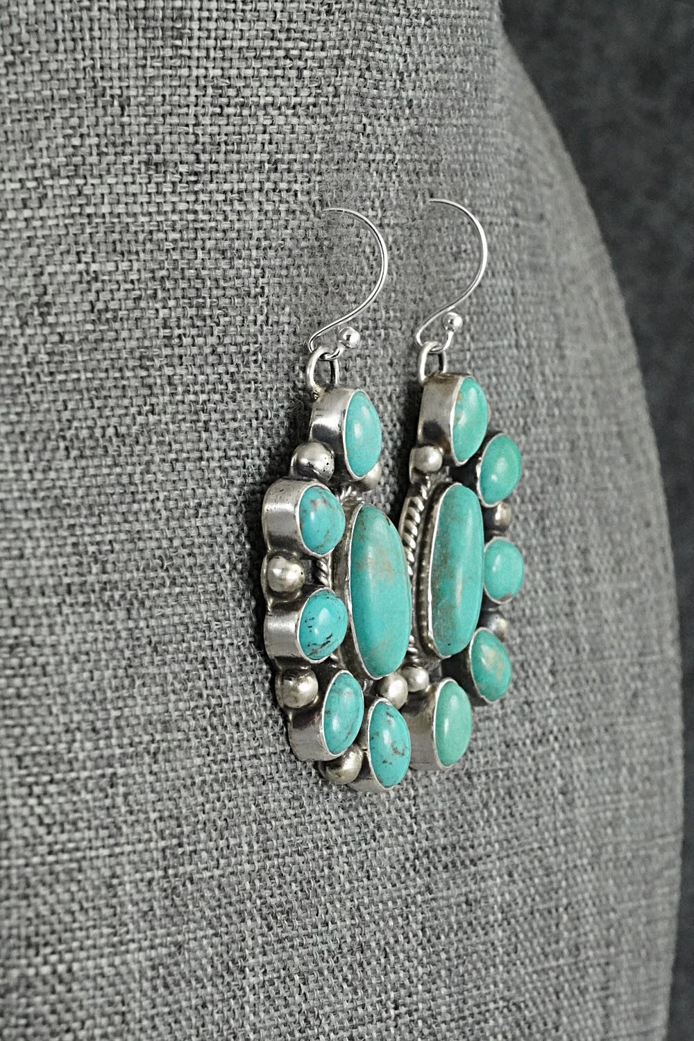 Turquoise & Sterling Silver Earrings - Kathleen Livingston