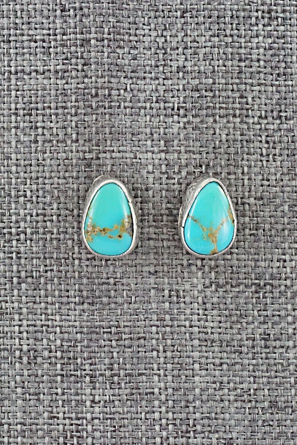 Turquoise & Sterling Silver Earrings - Marco Begaye